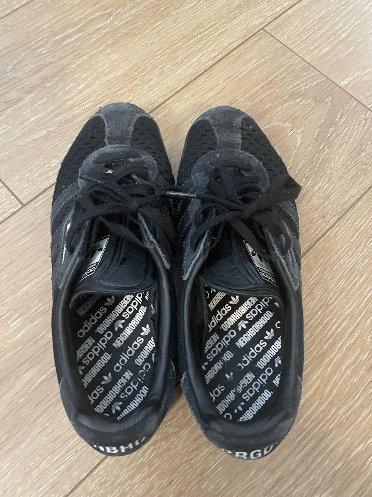 Adidas × Neighborhood Adidas X Neighborhood Gazelle Super PrimeKnit Triple Black Size US 5.5 / EU 38 - 4 Thumbnail