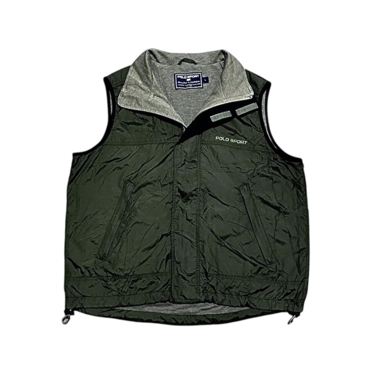 Polo Ralph Lauren Vintage Polo Sport Ralph Lauren Olive Zip Sleeveless Vest Size US L / EU 52-54 / 3 - 1 Thumbnail