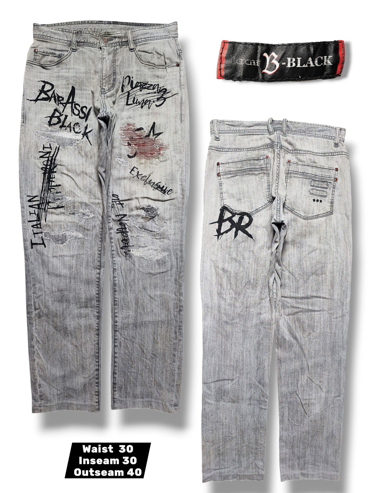 Ksubi Thrashed Distressed Jeans ERD Grunge Chrome Size US 30 / EU 46 - 1 Thumbnail