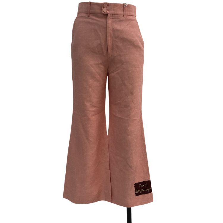 Gucci Gucci Orgasmique Patch Pants Pink Size 38 Size 26" / US 2 / IT 38 - 1 Thumbnail