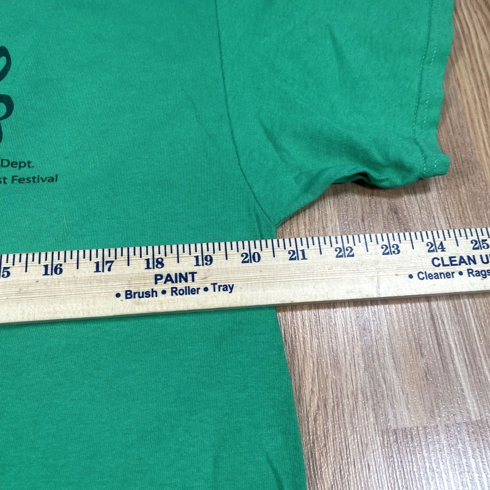 Gildan Gildan TFA Music Dept T-Shirt Adults Large L Green CrewNeck Short Sleeve Printed Size US L / EU 52-54 / 3 - 7 Thumbnail