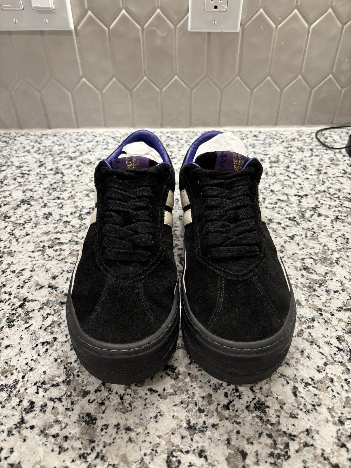 Lanvin LANVIN Black Future Edition Cash Sneakers Size US 9 / EU 42 - 1 Thumbnail