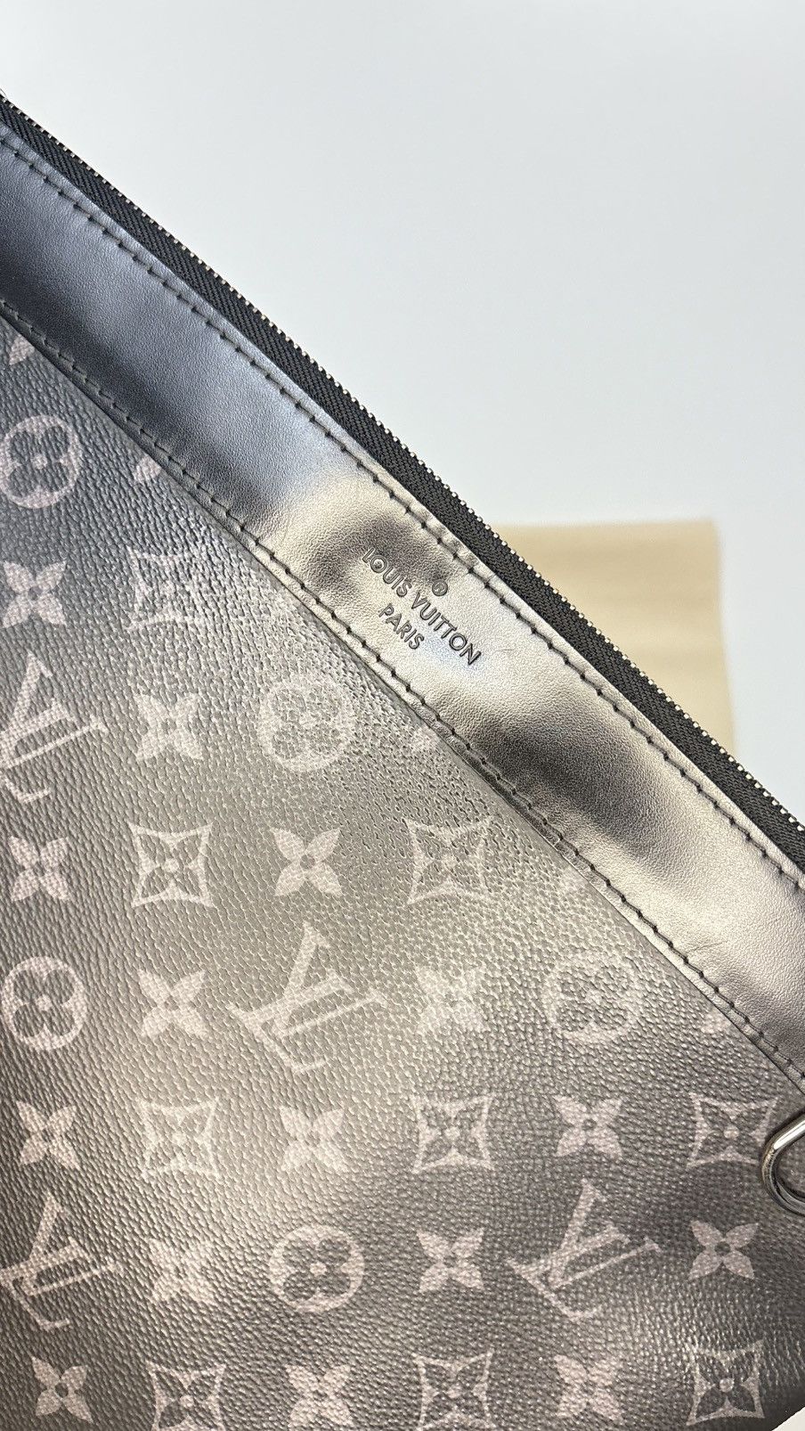 Louis Vuitton Louis Vuitton Pochette Voyage Eclipse Monogram Black Size ONE SIZE - 2 Thumbnail