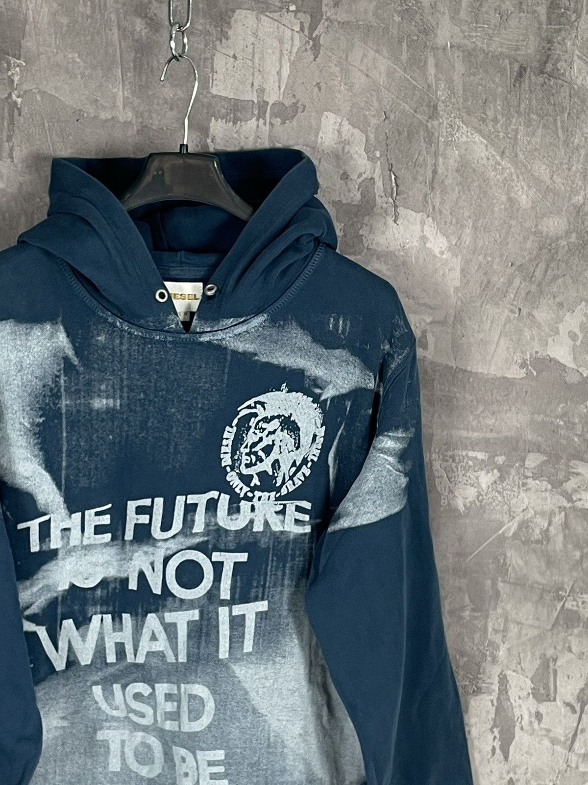 Diesel × Japanese Brand × Vintage Y2K Diesel The Future Is Not What It Used To Be Hoodie Size US M / EU 48-50 / 2 - 4 Thumbnail