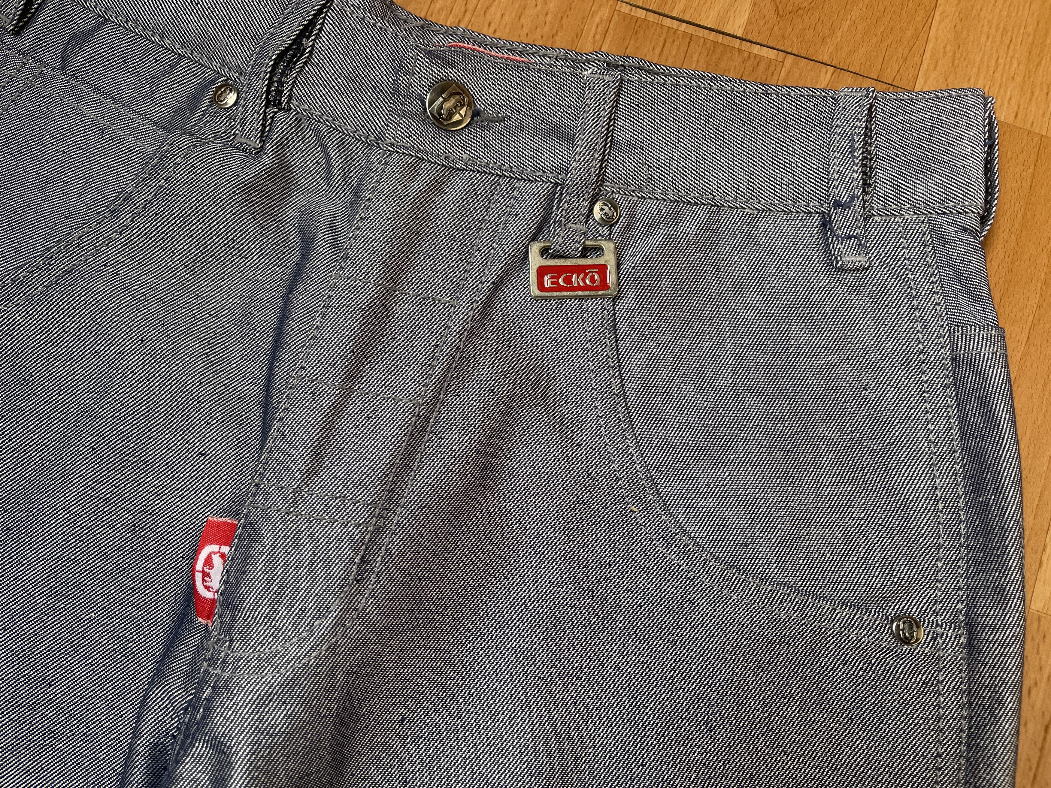 Ecko Unltd. Ecko Unltd jeans, shiny silver metallic vintage baggy Y2K 30 Size US 30 / EU 46 - 11 Thumbnail