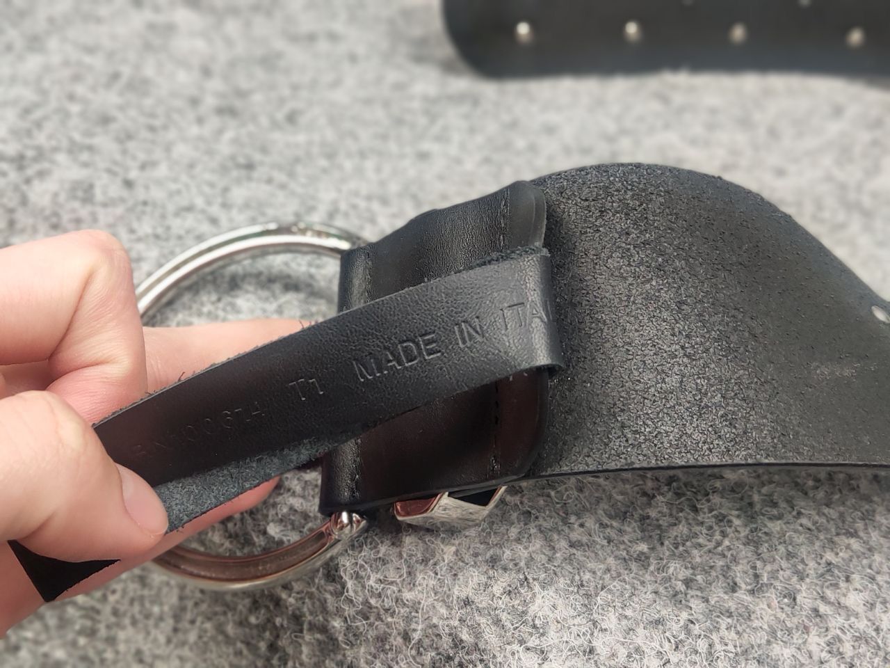 The Kooples The Kooples Design voluminous leather belt with metal logos Size ONE SIZE - 13 Thumbnail
