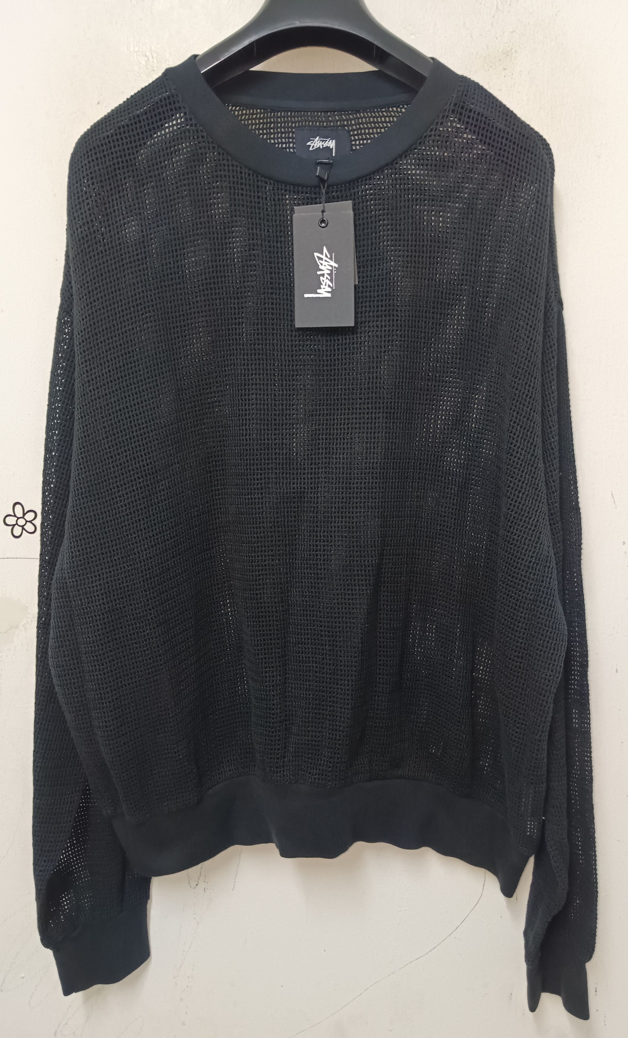 Stussy RARE STUSSY COTTON MESH LS CREW Size US M / EU 48-50 / 2 - 4 Thumbnail