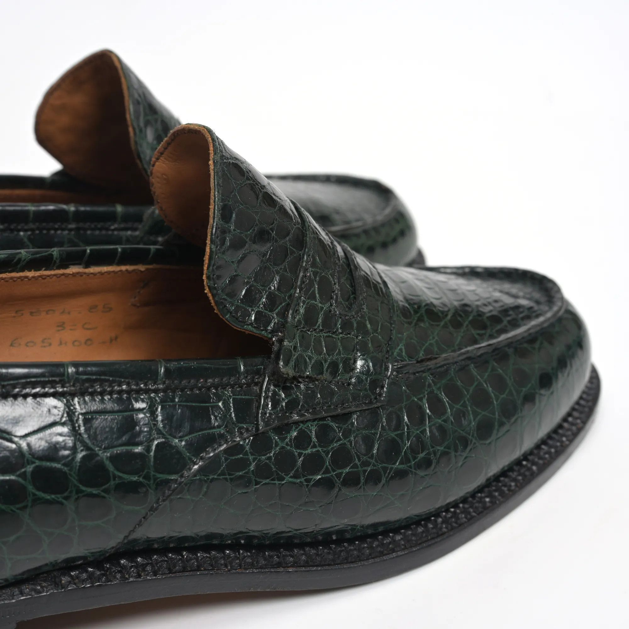 J.M. Weston J.M. WESTON green alligator 180 loafer (3.5 UK) Size US 4 / IT 34 - 11 Thumbnail