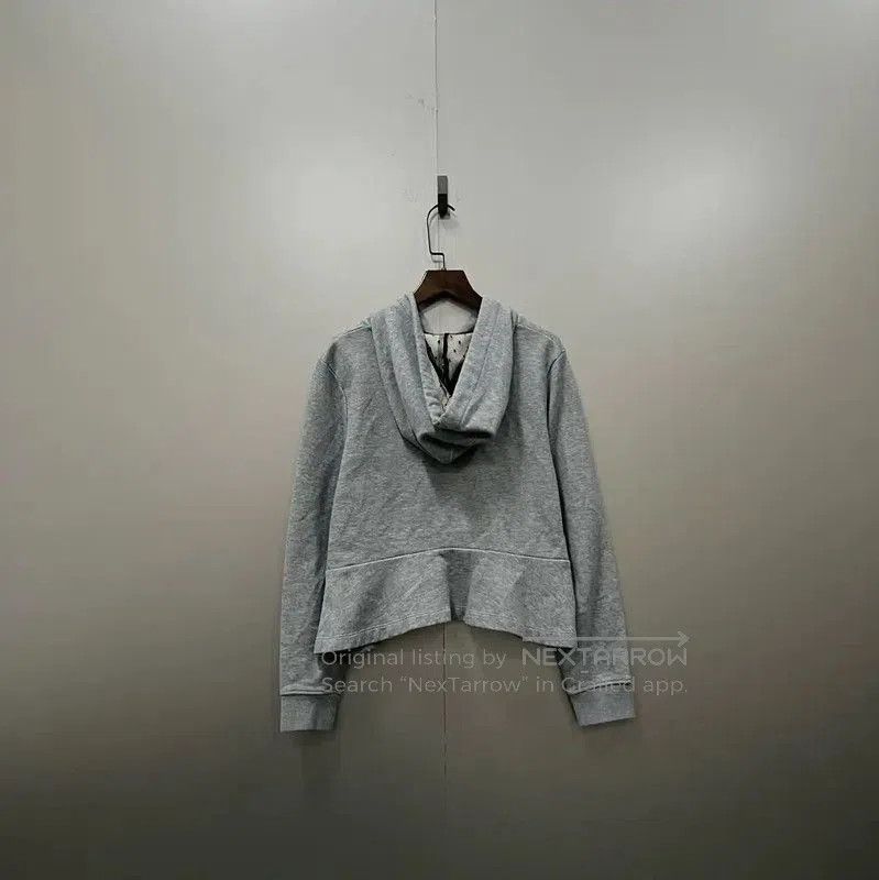 Valentino Valentino Gray Cotton Cropped Hoodie for Women . Size M / US 6-8 / IT 42-44 - 2 Thumbnail