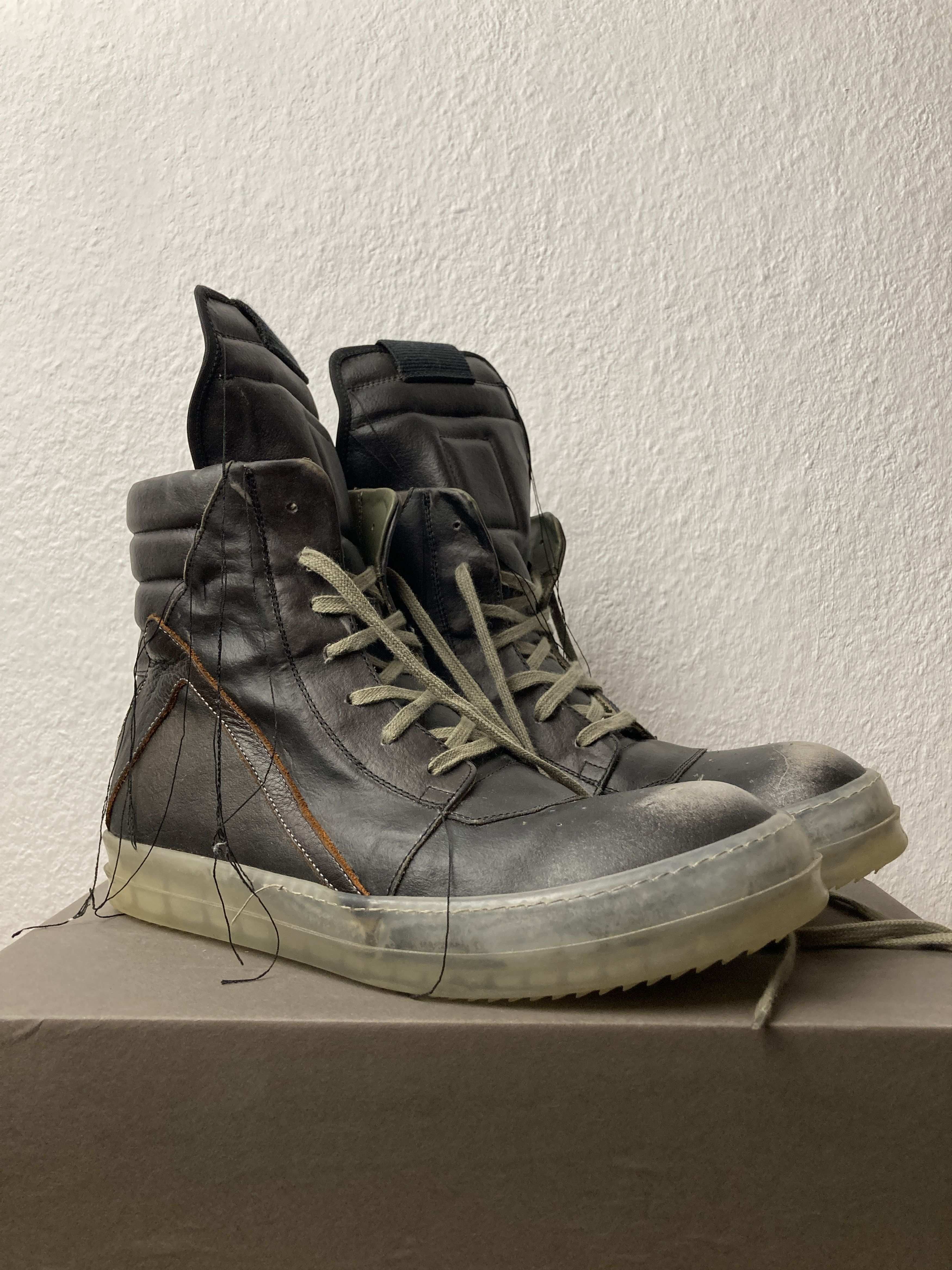 Rick Owens SS19 Rick Owens Blue Jay Babel Geobaskets (44) | Grailed