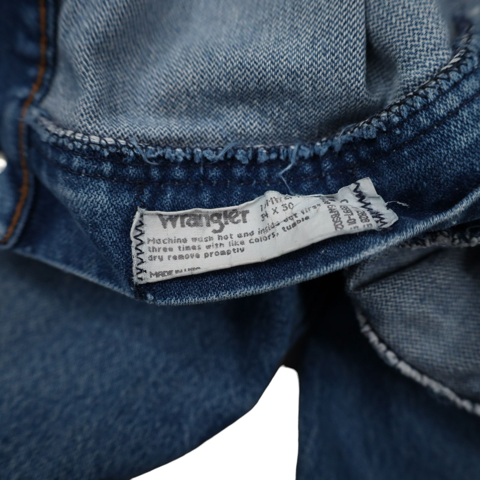 Vintage × Wrangler Vintage Wrangler Distressed Patched Denim Jeans Size US 34 / EU 50 - 10 Thumbnail
