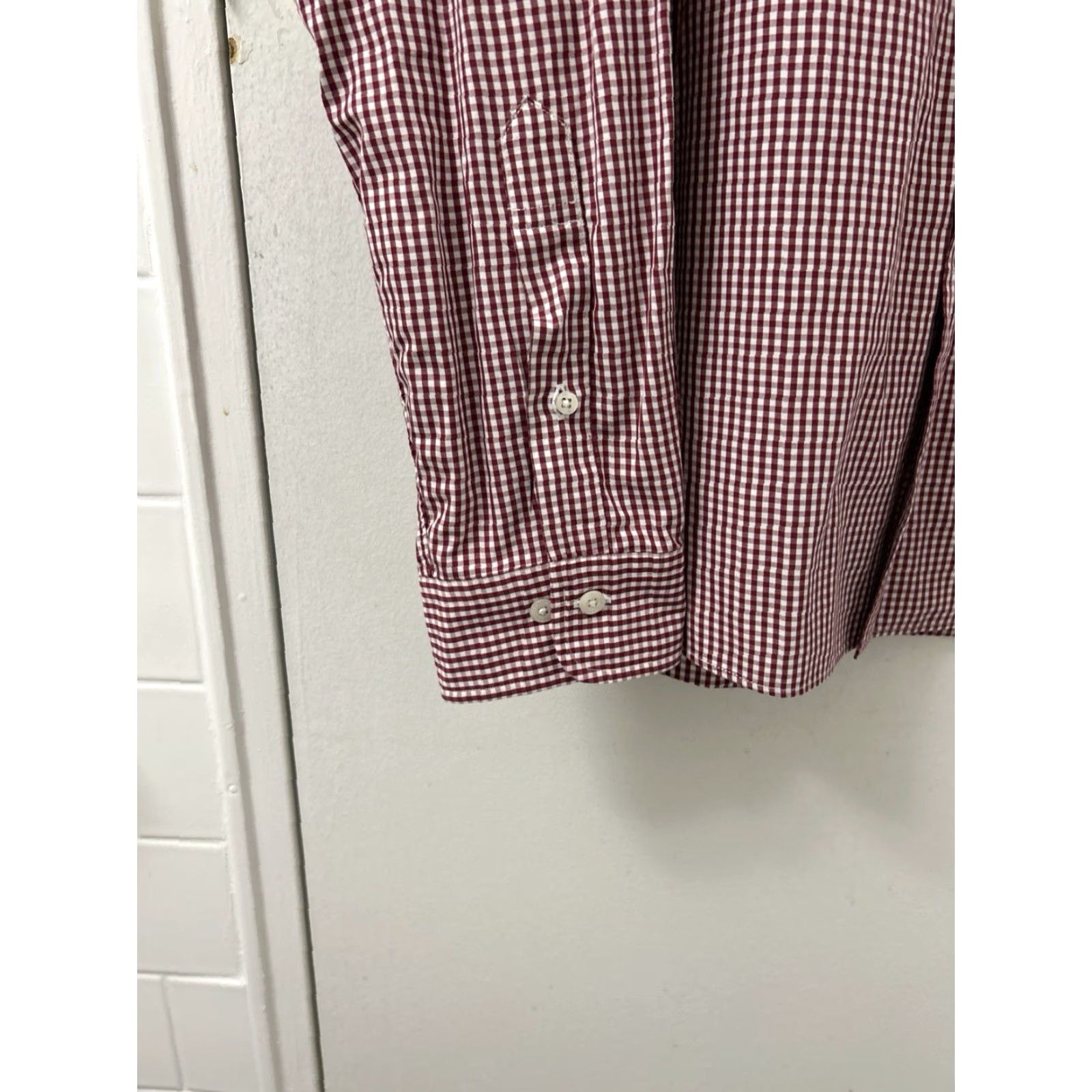 Brooks Brothers Brooks Brothers Shirt Mens XL Red White Plaid Gingham Button Down Long Sleeve Size US XL / EU 56 / 4 - 7 Thumbnail