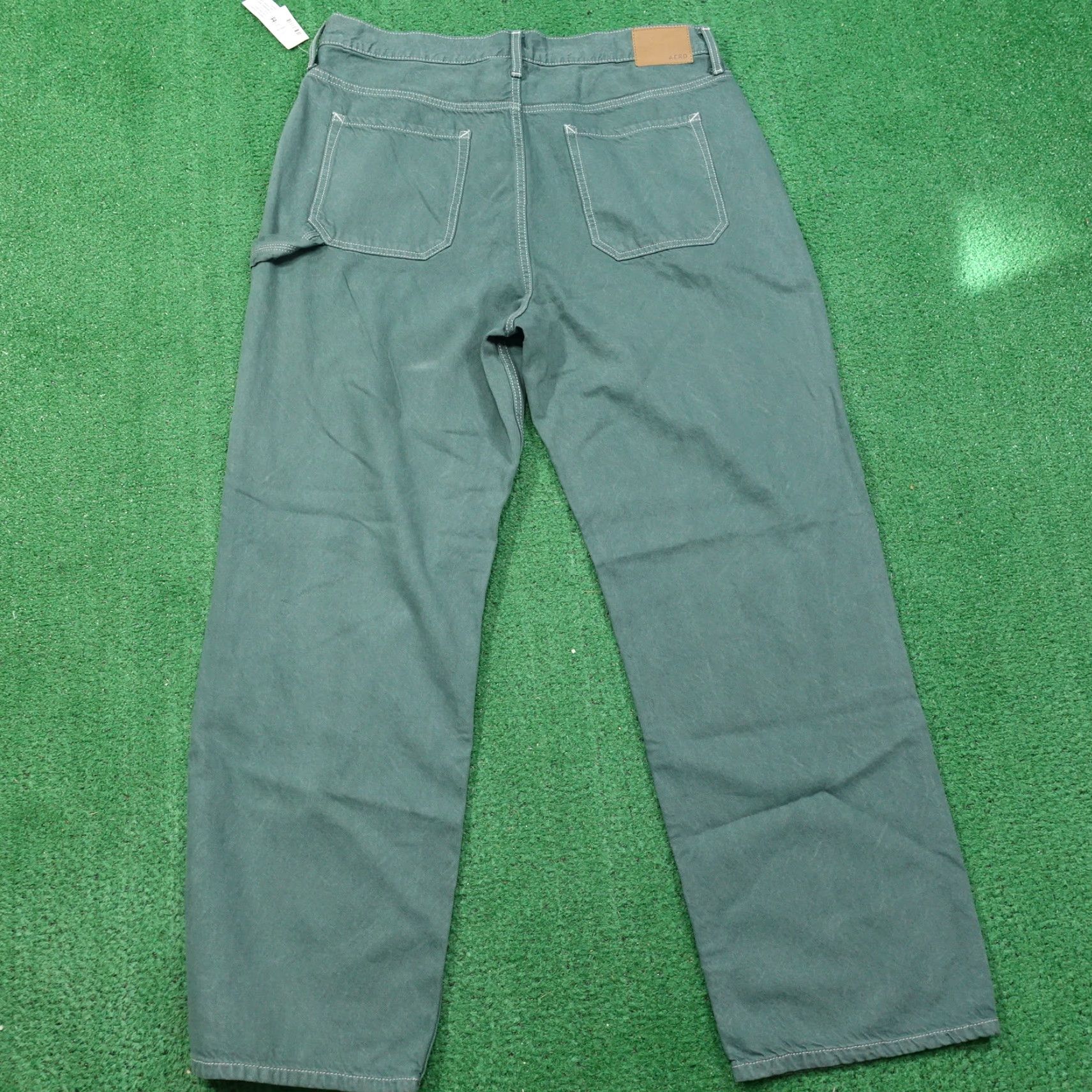 Aeropostale Vintage AeroPostale Green Denim Jeans Women's Size 18 Regular Fit Non-Stretch 90s Inspired Size 40" / US 18 - 6 Thumbnail