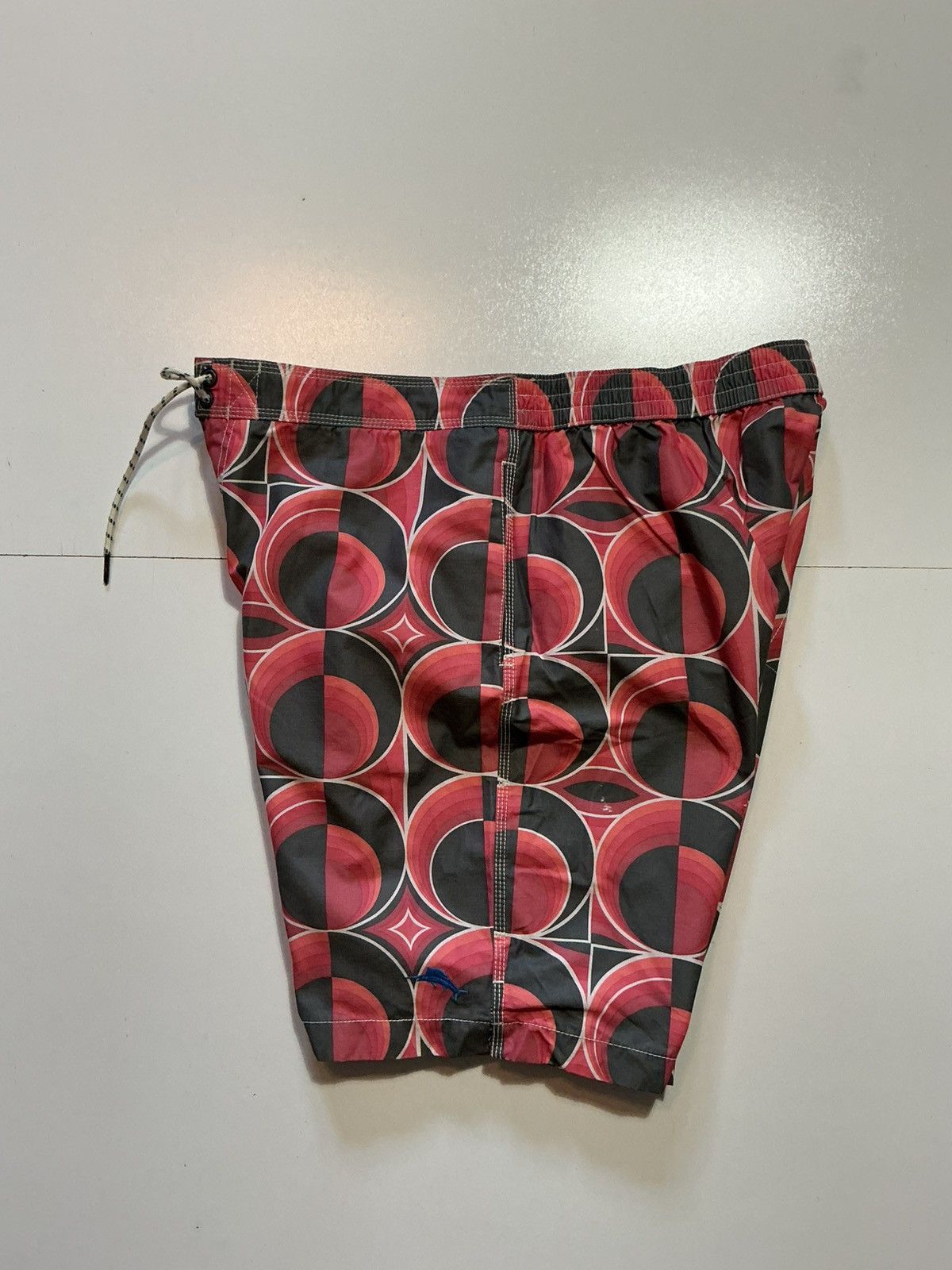 Tommy Bahama Tommy Bahama Relax Coral Pink Circle AOP Swim Trunk Shorts Size US 36 / EU 52 - 2 Thumbnail