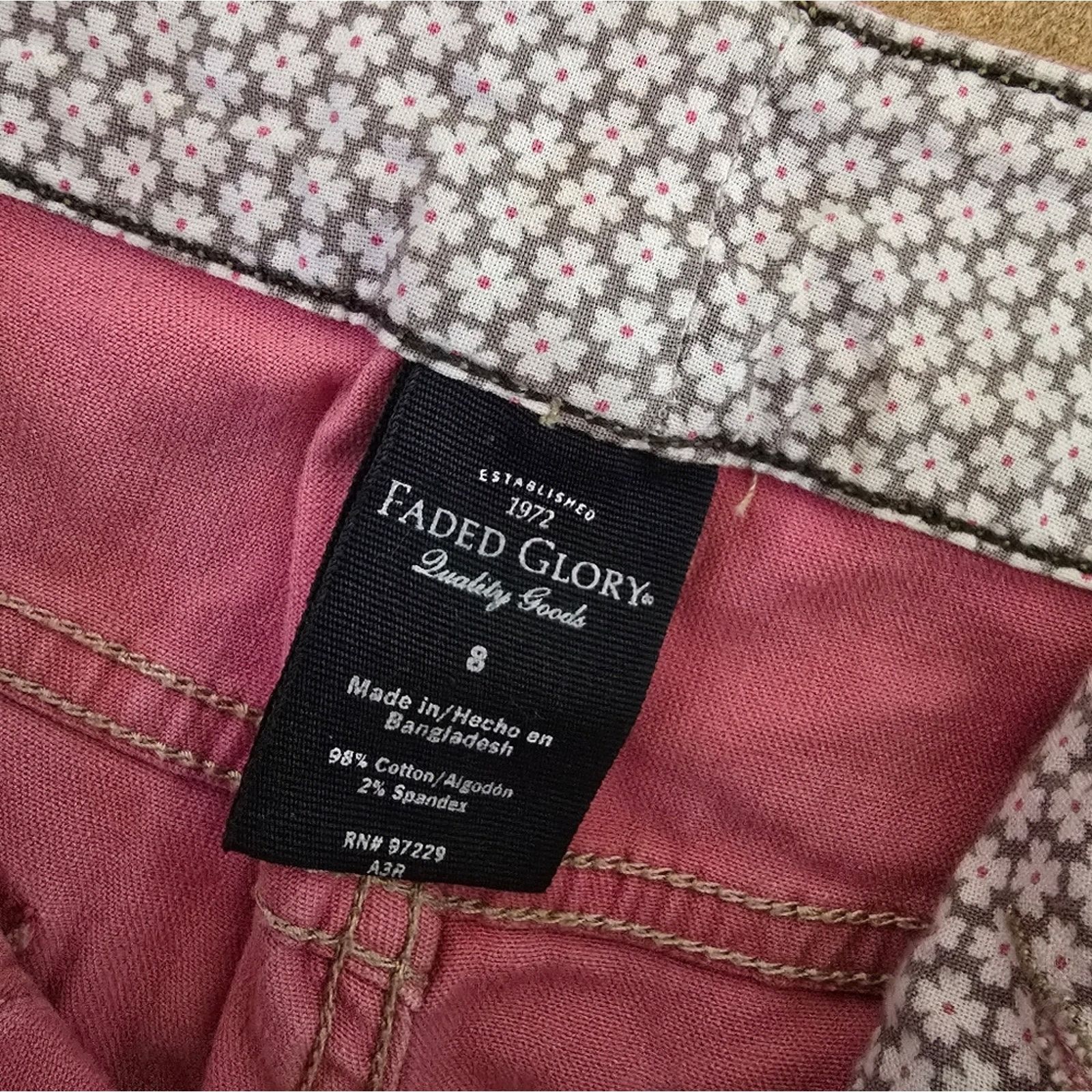 Faded Glory Pink | FADED GLORY | Casual Capri Size 30" / US 8 / IT 44 - 3 Thumbnail