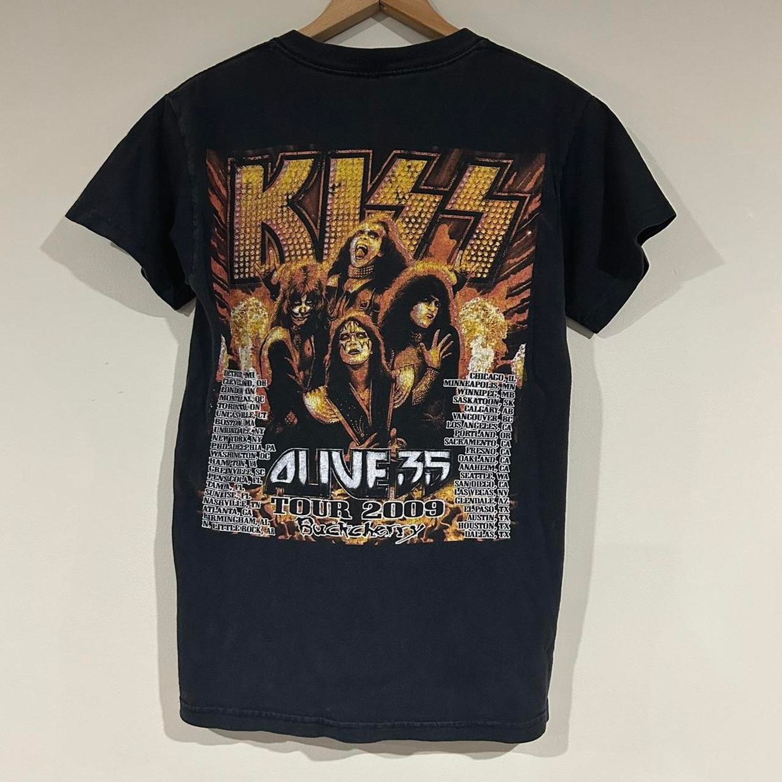 Delta 2009 Kiss Rock Band 35 Alive Concert Shirt Size US S / EU 44-46 / 1 - 2 Thumbnail