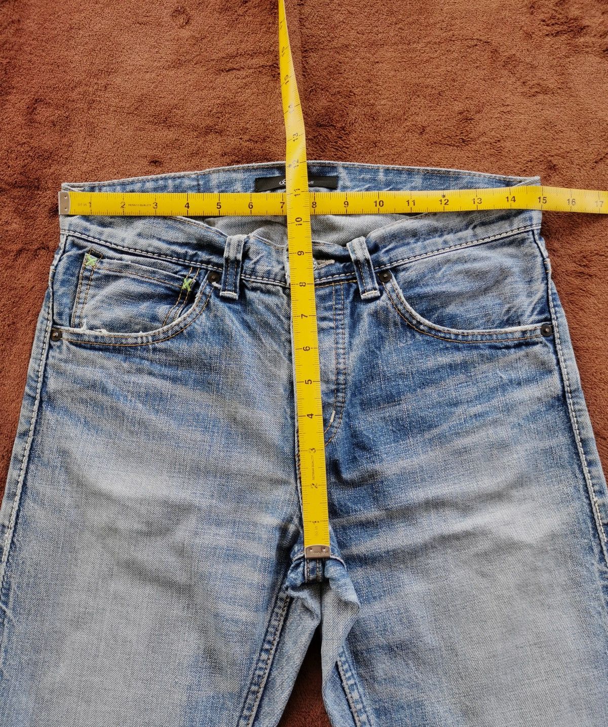 Johnbull Johnbull Selvedge Distressed Denim Shorts Size US 30 / EU 46 - 11 Thumbnail