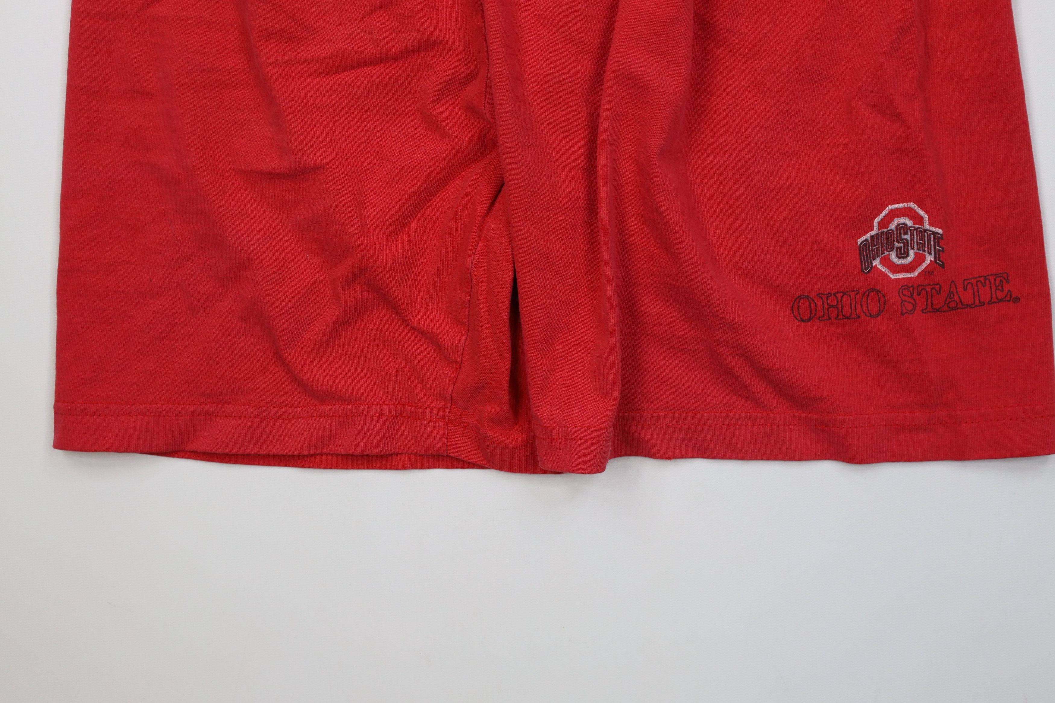 Vintage Vintage 90s Ohio State University Above Knee Shorts Red USA Size US 32 / EU 48 - 4 Thumbnail