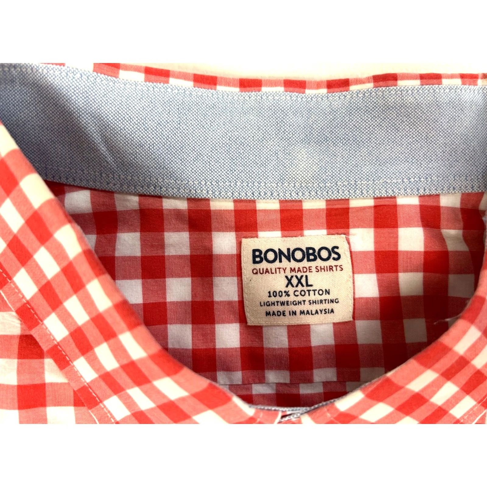 Bonobos Bonobos Men's Button-Down Shirt Check 2XL Pink White Cotton Casual Pre-owned in excellent condition Mens Button-Up Shirt Size US XXL / EU 58 / 5 - 4 Thumbnail