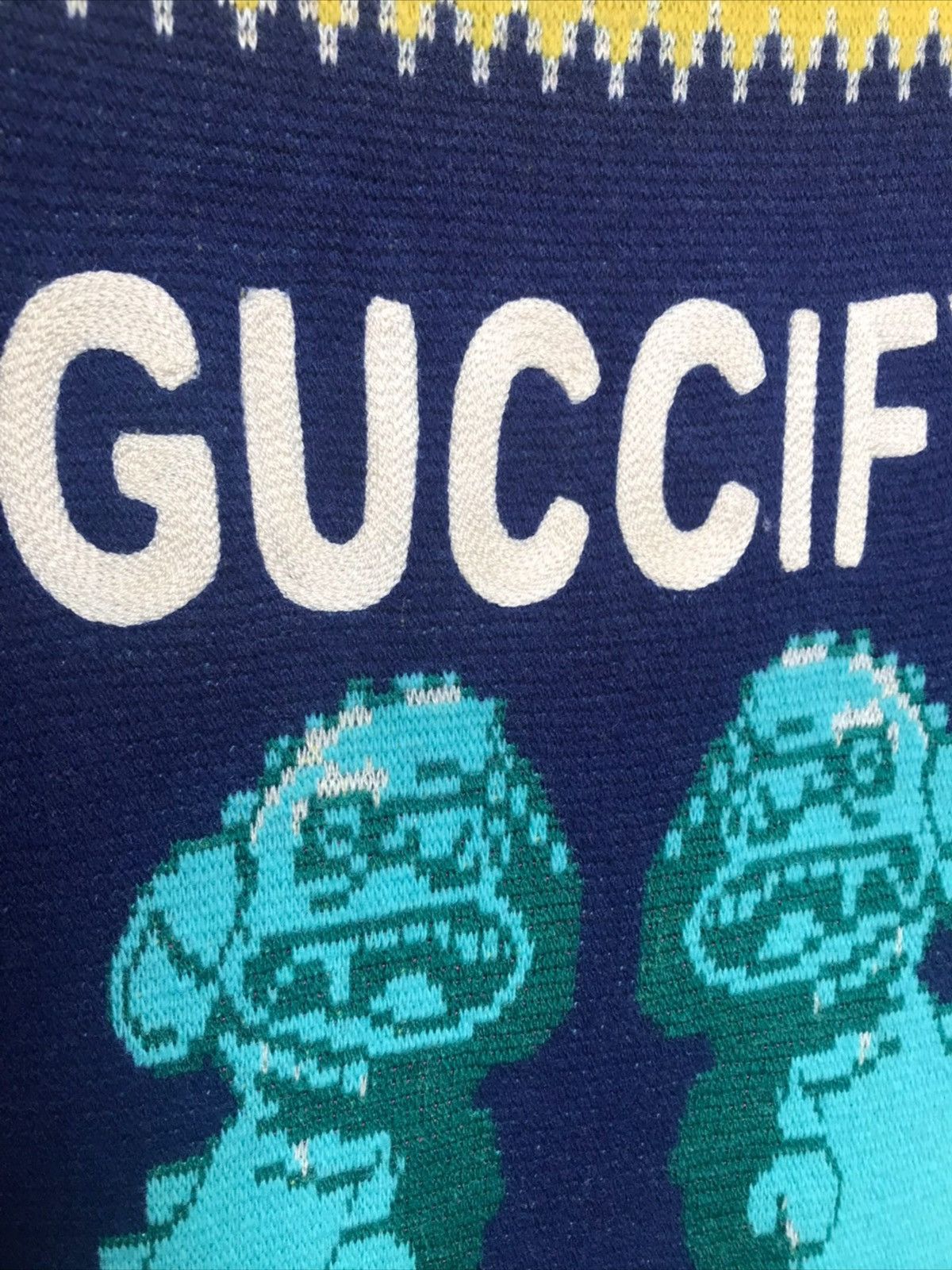 Gucci Gucci runway printed sweater wool Size US L / EU 52-54 / 3 - 4 Thumbnail