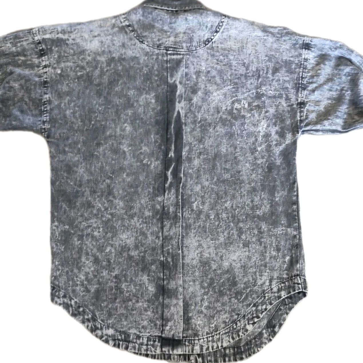 Vintage VINTAGE Desperado Western Button-Up Shirt Black Acid Wash Men’s Medium 100% Cotton Long Sleeve Casual Workwear Size US M / EU 48-50 / 2 - 2 Thumbnail