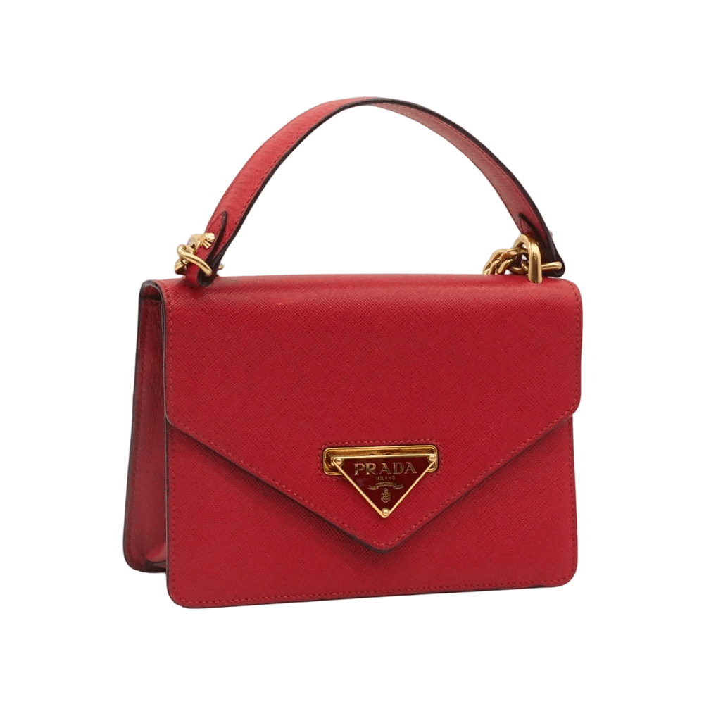 Prada Prada Saffiano Leather Handle Bag Size ONE SIZE - 1 Thumbnail