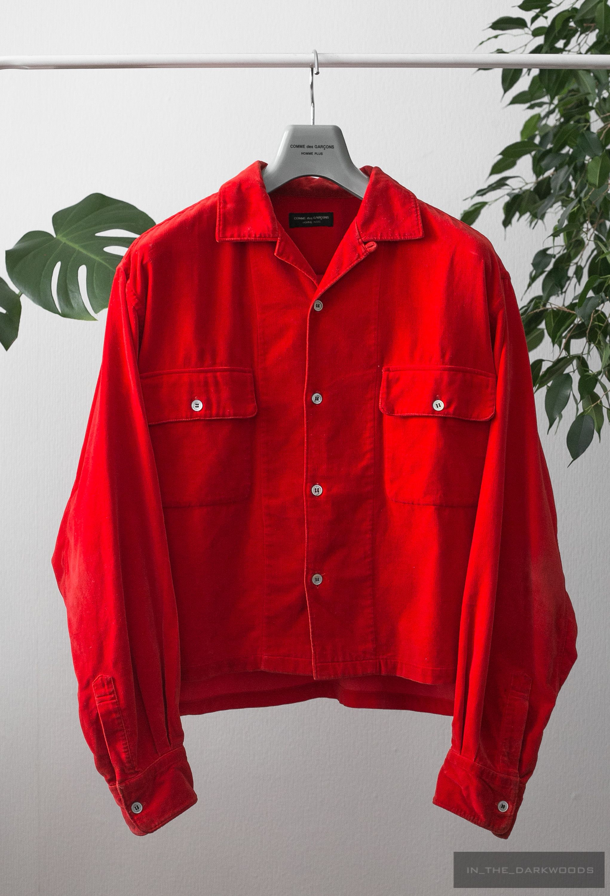 Comme des Garcons Homme Plus 1989AW cropped cotton velour shirt Size US S / EU 44-46 / 1 - 1 Thumbnail