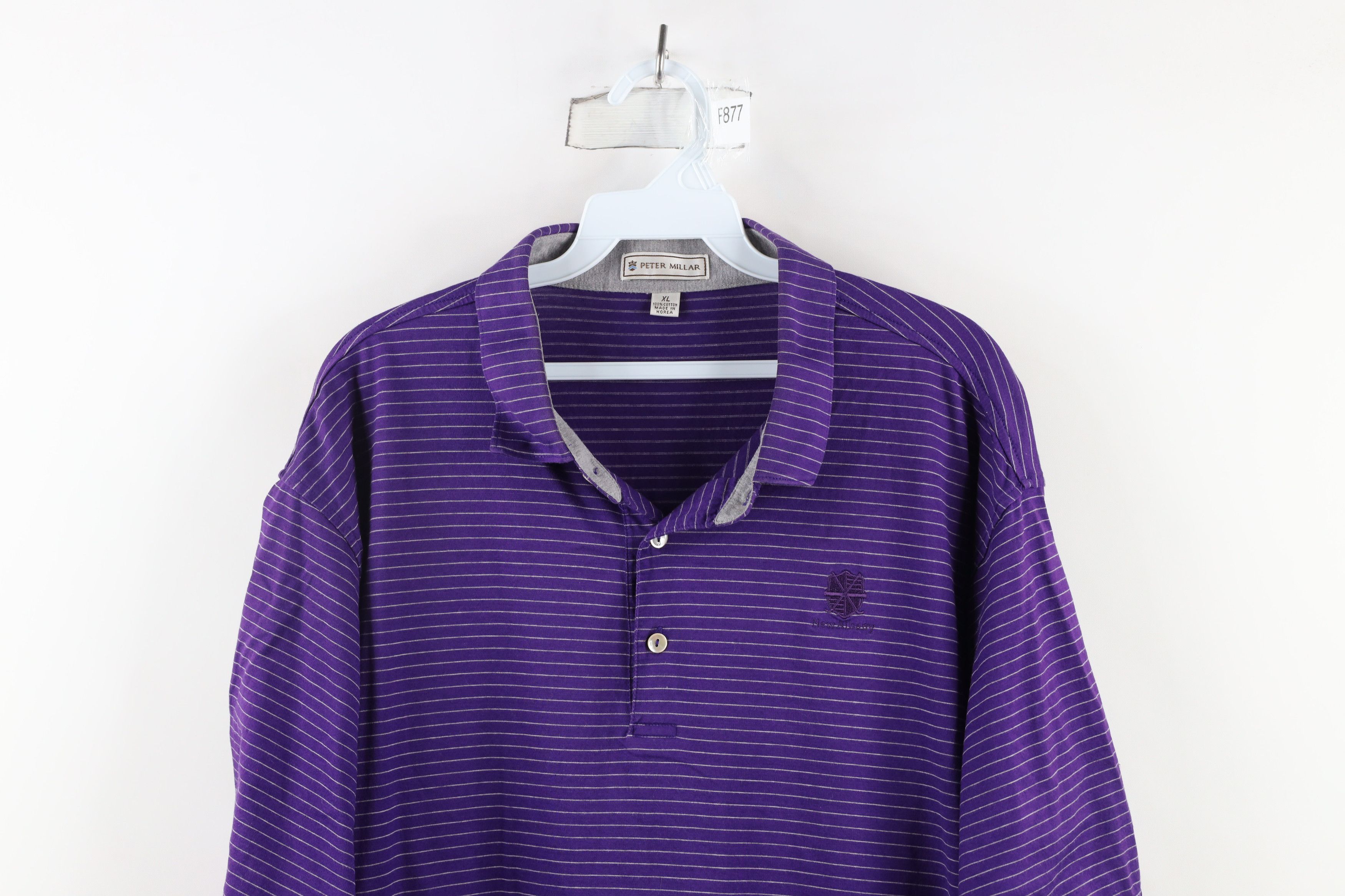 Peter Millar × Vintage Vintage Peter Millar Cotton Short Sleeve Golf Polo Shirt Size US XL / EU 56 / 4 - 2 Thumbnail