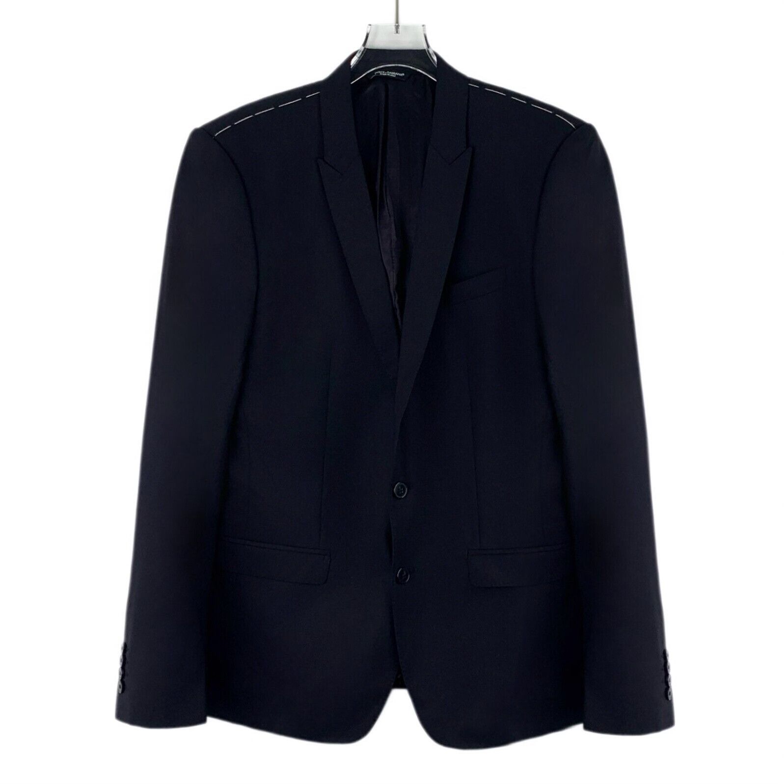 Dolce & Gabbana Dolce Gabbana Purple Wool Suit Jacket Size US S / EU 44-46 / 1 - 1 Thumbnail