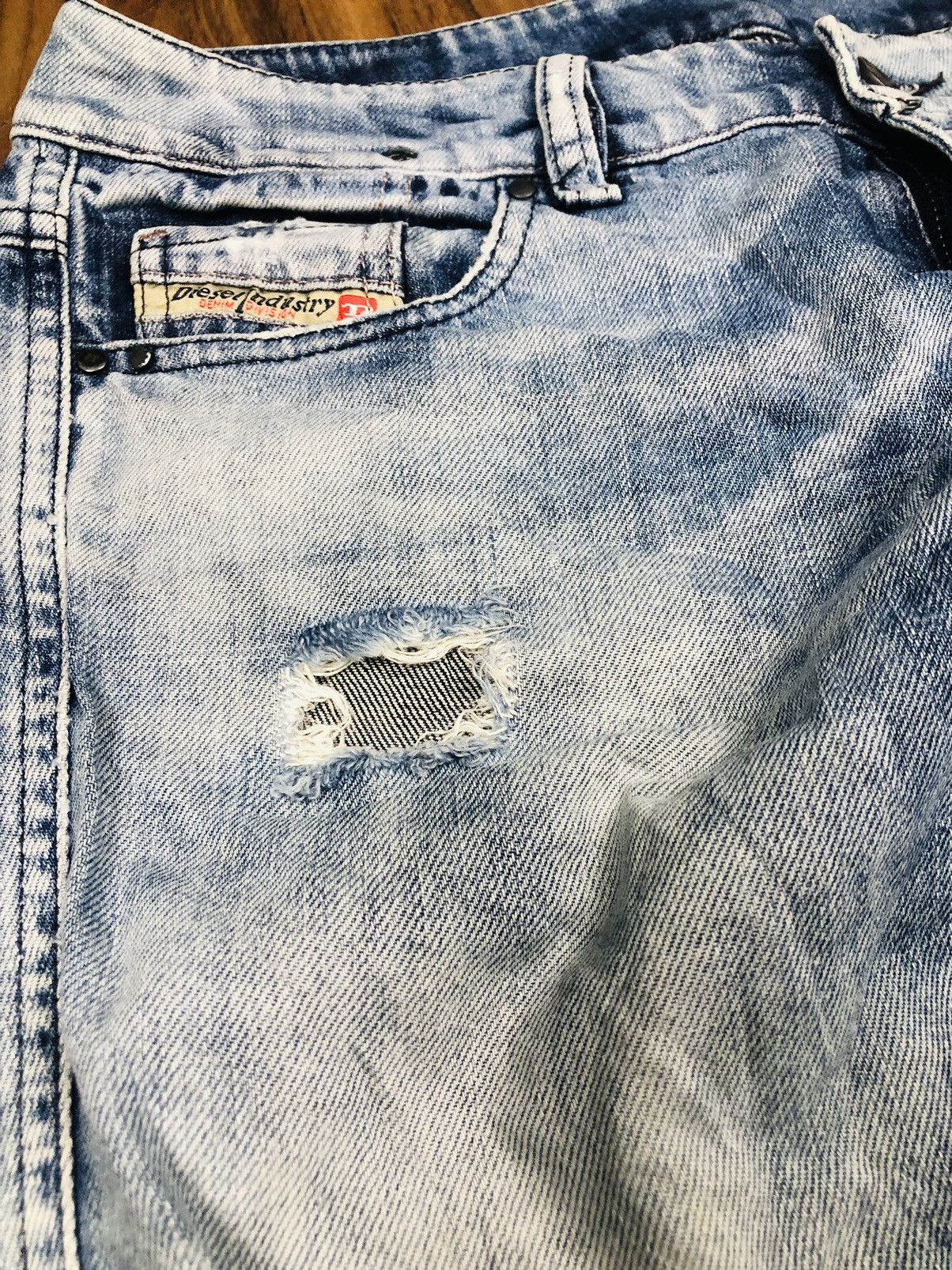 Diesel Diesel Industry Distress Jeans (35) Size US 27 - 6 Thumbnail