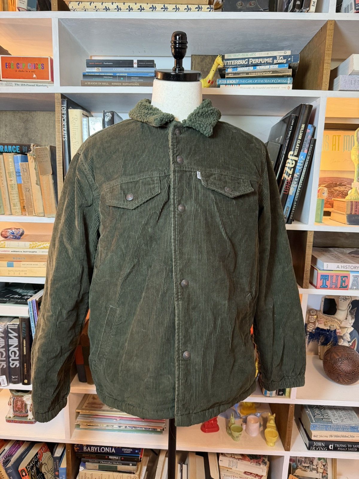 Levi's Levi’s Corduroy Sherpa Jacket in Green Size US L / EU 52-54 / 3 - 1 Thumbnail