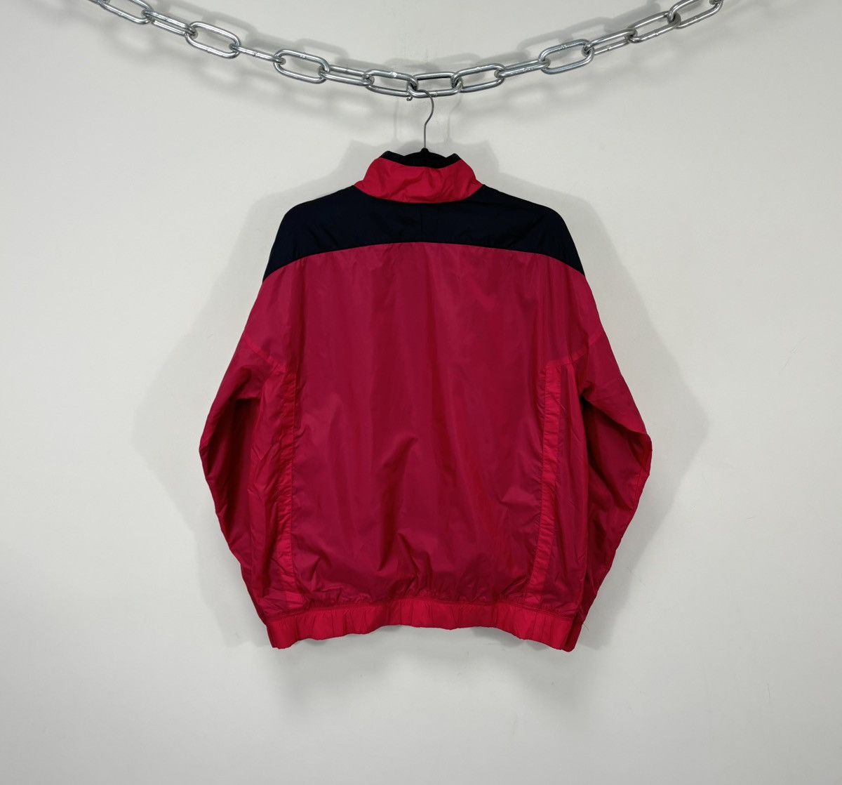 Nike Vintage Nike Y2K Retro Burgundy Full Zip Nylon Track Jacket Size US L / EU 52-54 / 3 - 3 Thumbnail