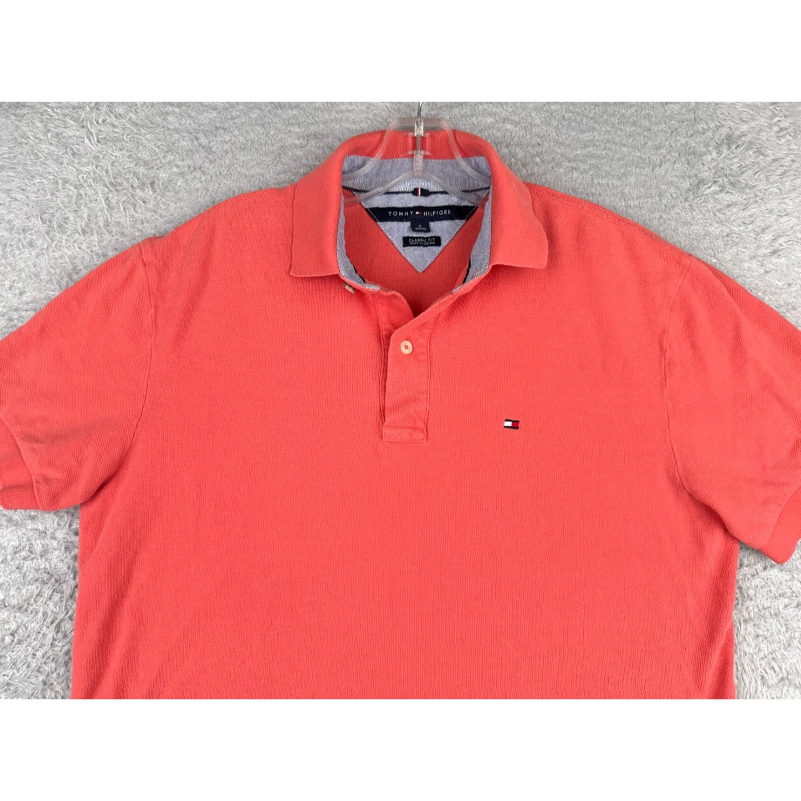 Tommy Hilfiger Tommy Hilfiger Shirt Polo Men Adult Medium Pink 100% Cotton Slim Classic Fit Short Sleeve Mens Size US M / EU 48-50 / 2 - 4 Thumbnail