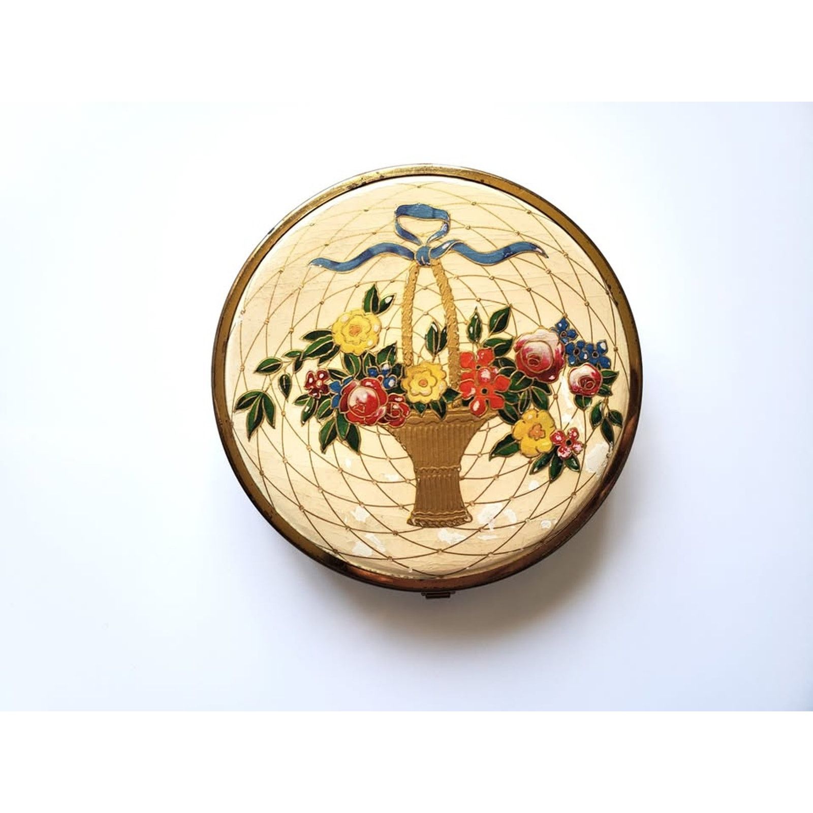 Other Vintage Houbigant Floral Basket Compact Size ONE SIZE - 1 Thumbnail
