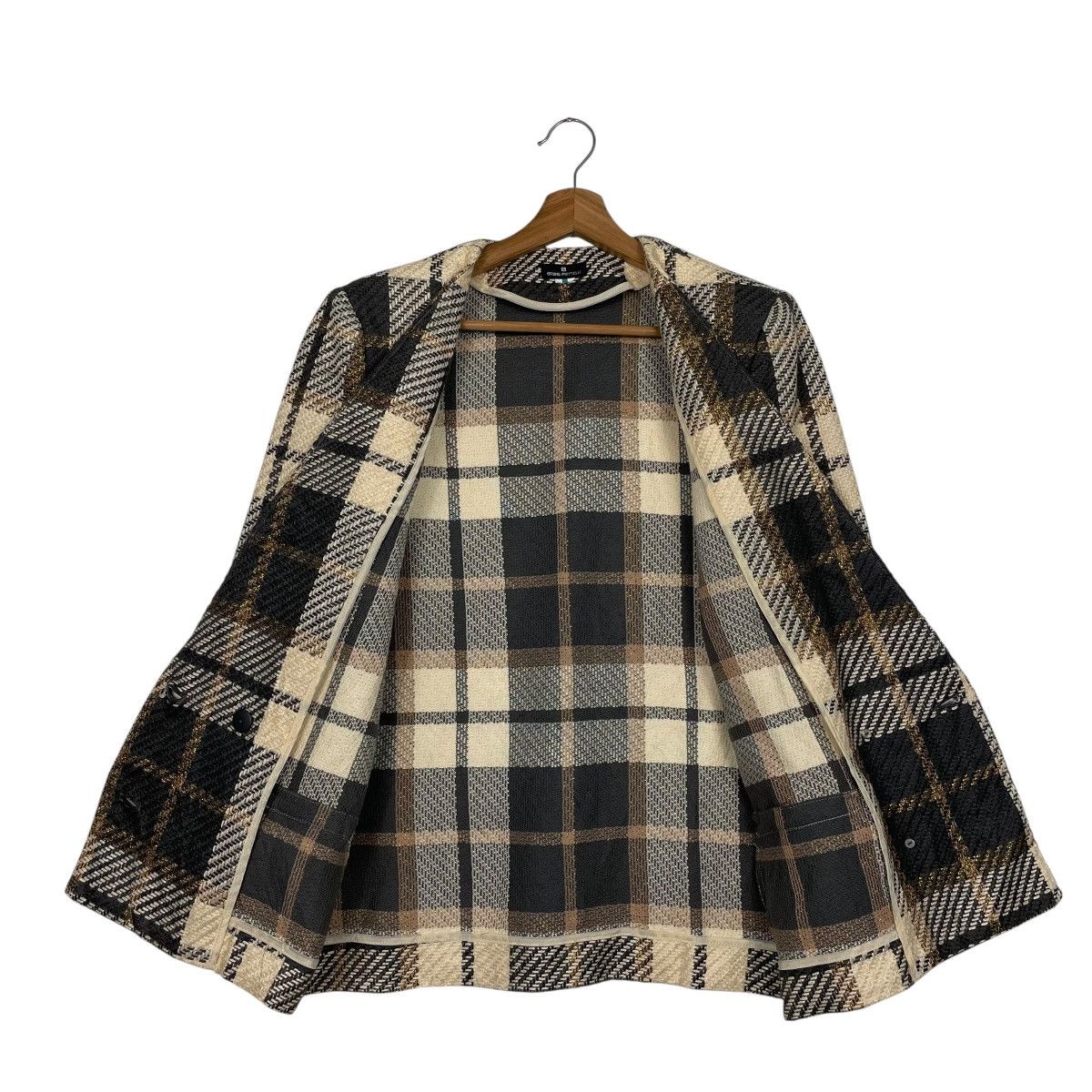 Bruno Piattelli Bruno Piattelli Double Breasted Tartan Jacket Size M / US 6-8 / IT 42-44 - 11 Thumbnail