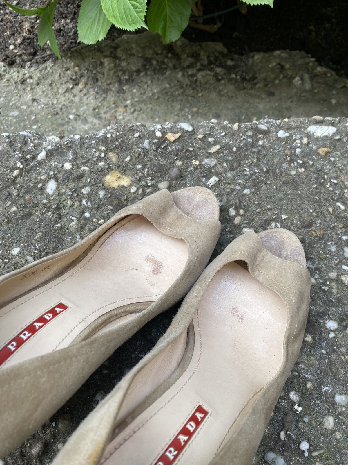 Prada Vintage Prada beige Suede Espadrille Wedge Sandals Size US 7.5 / IT 37.5 - 13 Thumbnail