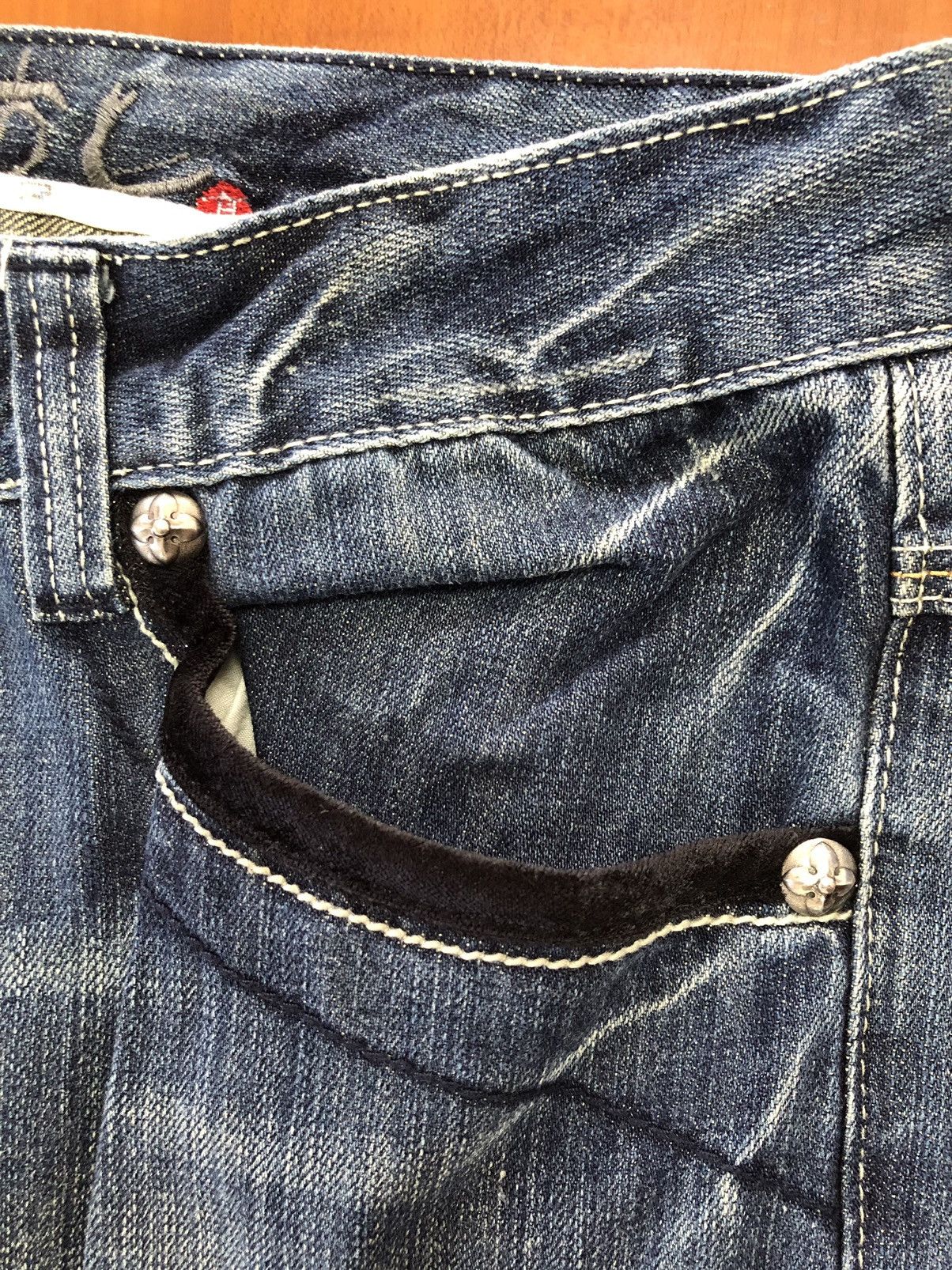 Vintage Big Train Osaka Embroidered Jeans Size US 34 / EU 50 - 13 Thumbnail