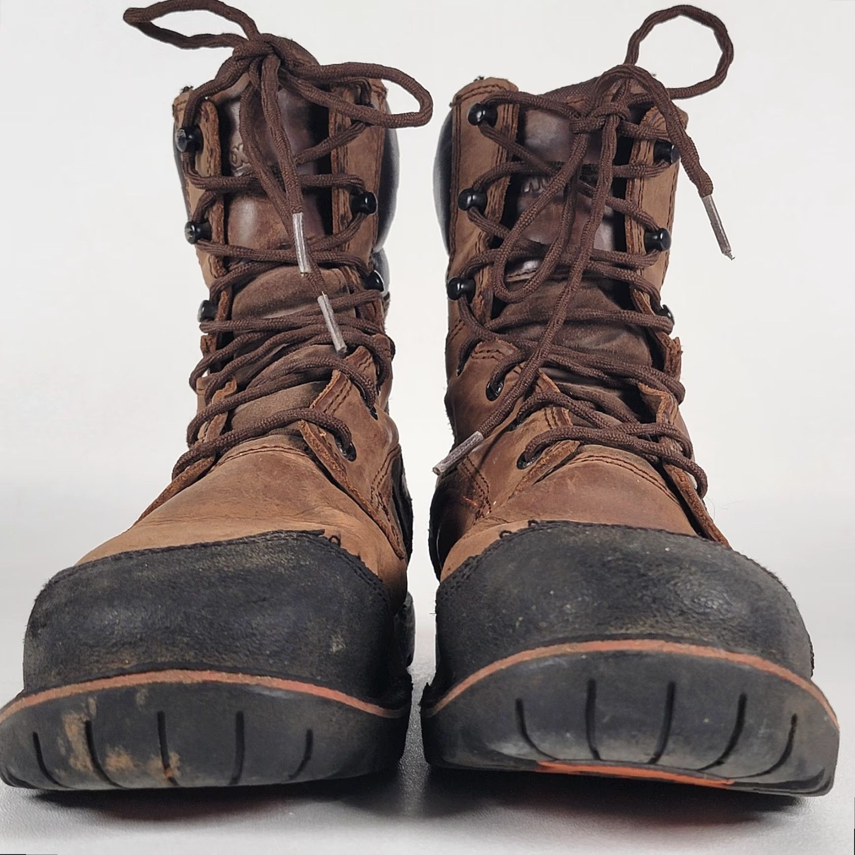Vintage WORX Talus 6” Steel Toe Work Boots Brown 11WW/44.5 Men Boots Leather Slip Resistant Combat Size US 11 / EU 44 - 4 Thumbnail