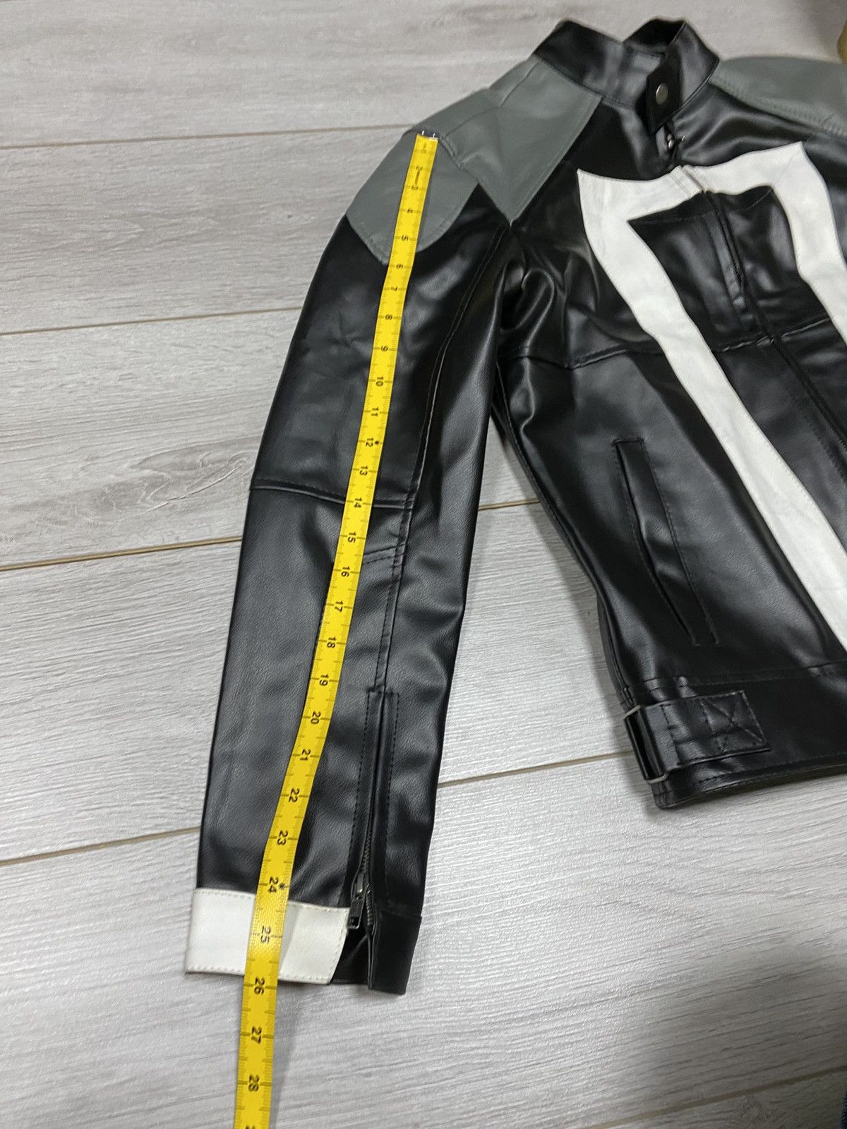 Vintage Ghost rider Robbie Reyes Inspire leather jacket black white Size US M / EU 48-50 / 2 - 14 Thumbnail