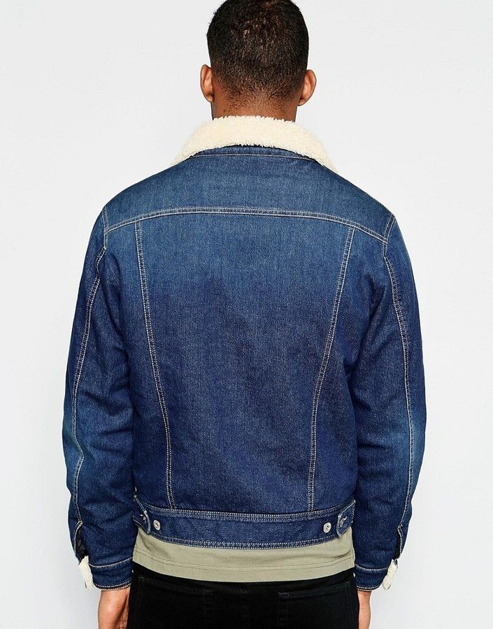 Moschino Moschino Denim Shearling Jacket Mens Size EU50 US34 Size US M / EU 48-50 / 2 - 3 Thumbnail