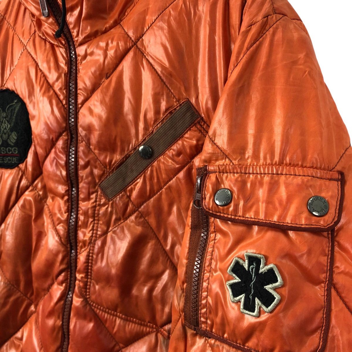 Avirex × Vintage Vintage AVIREX ARMED FORCES Af-75 Uscg Dirty Puffer Jacket Size US L / EU 52-54 / 3 - 3 Thumbnail