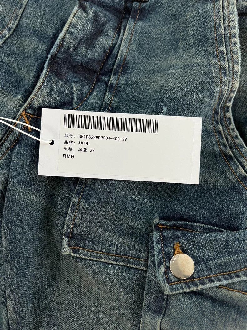 Amiri Amiri Multi-pocket Patchwork Drawstring Elastic Denim Pant Size US 29 - 8 Thumbnail
