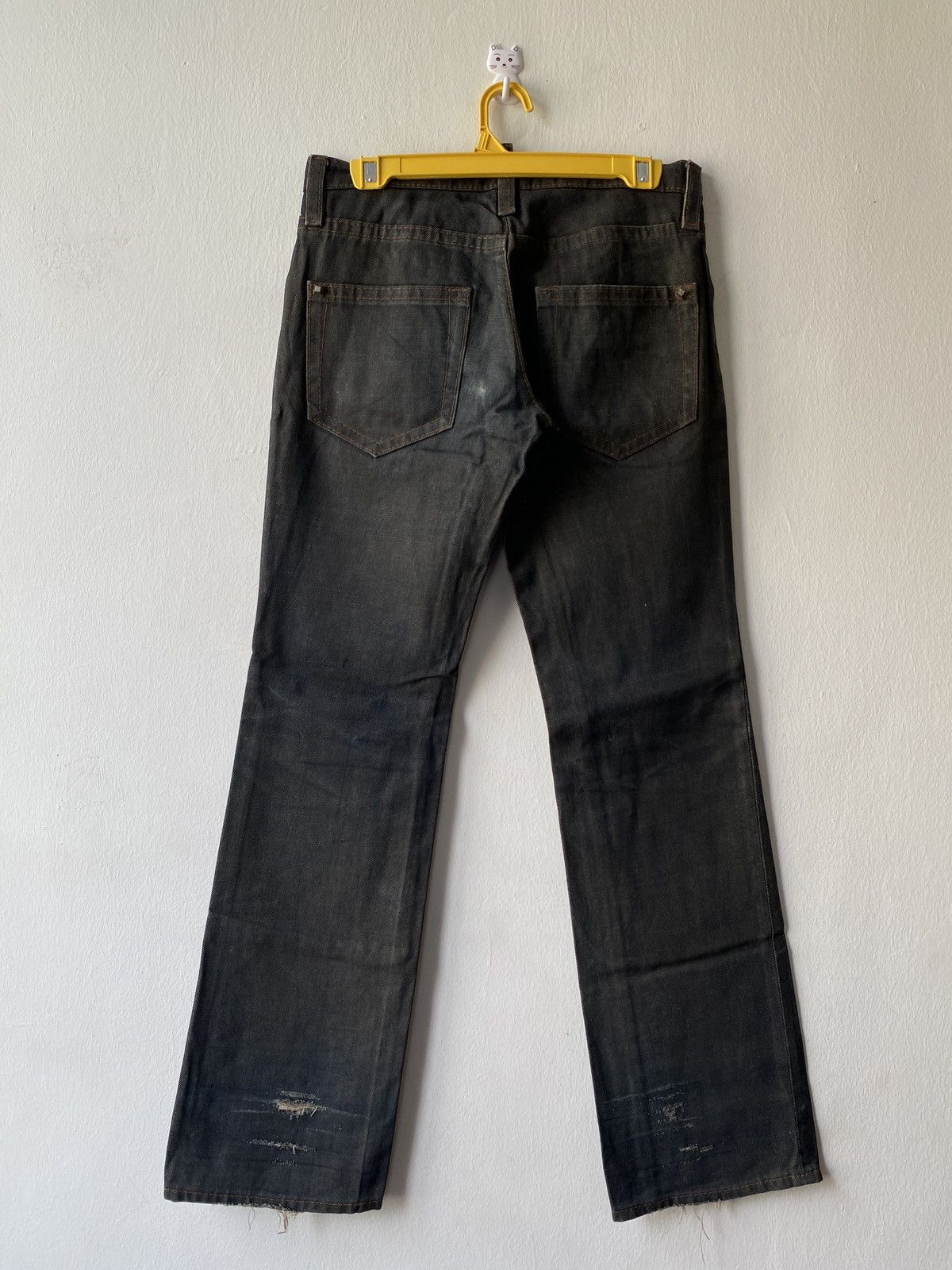 Dsquared2 Vintage Dsquared2 Waxed D2Lux Flare Denim Size US 29 - 2 Thumbnail