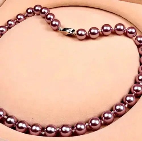 Jewelry Luxury Shine Lilac Natural Pearls Necklace Size ONE SIZE - 2 Thumbnail