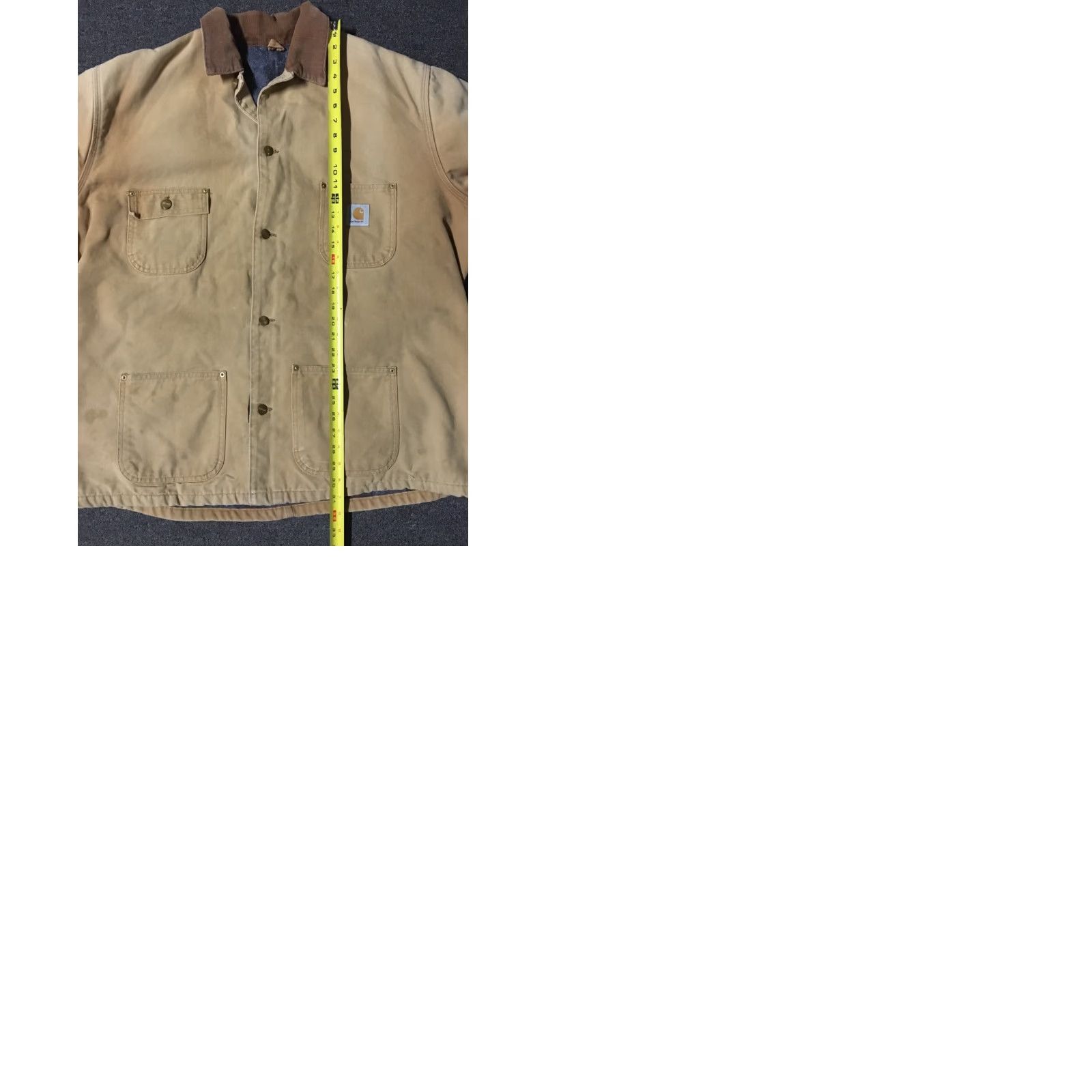 Carhartt VINTAGE Carhartt Jacket Chore Barn Distressed Faded Blanket Lined 2XL Beige/ tan Men 90s 80s Grunge Harley Motorcycle Ridge Canvas Size US XXL / EU 58 / 5 - 9 Thumbnail