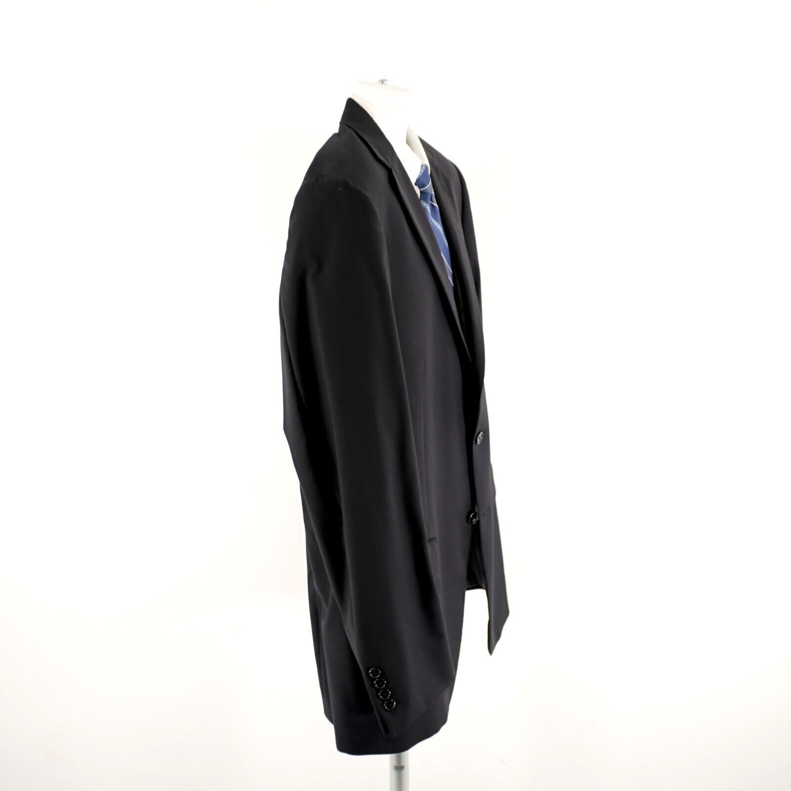 Hart Schaffner Marx Hart Schaffner Marx Wool Black 2 Button Blazer / Suit Jacket Size 44L - 8 Thumbnail