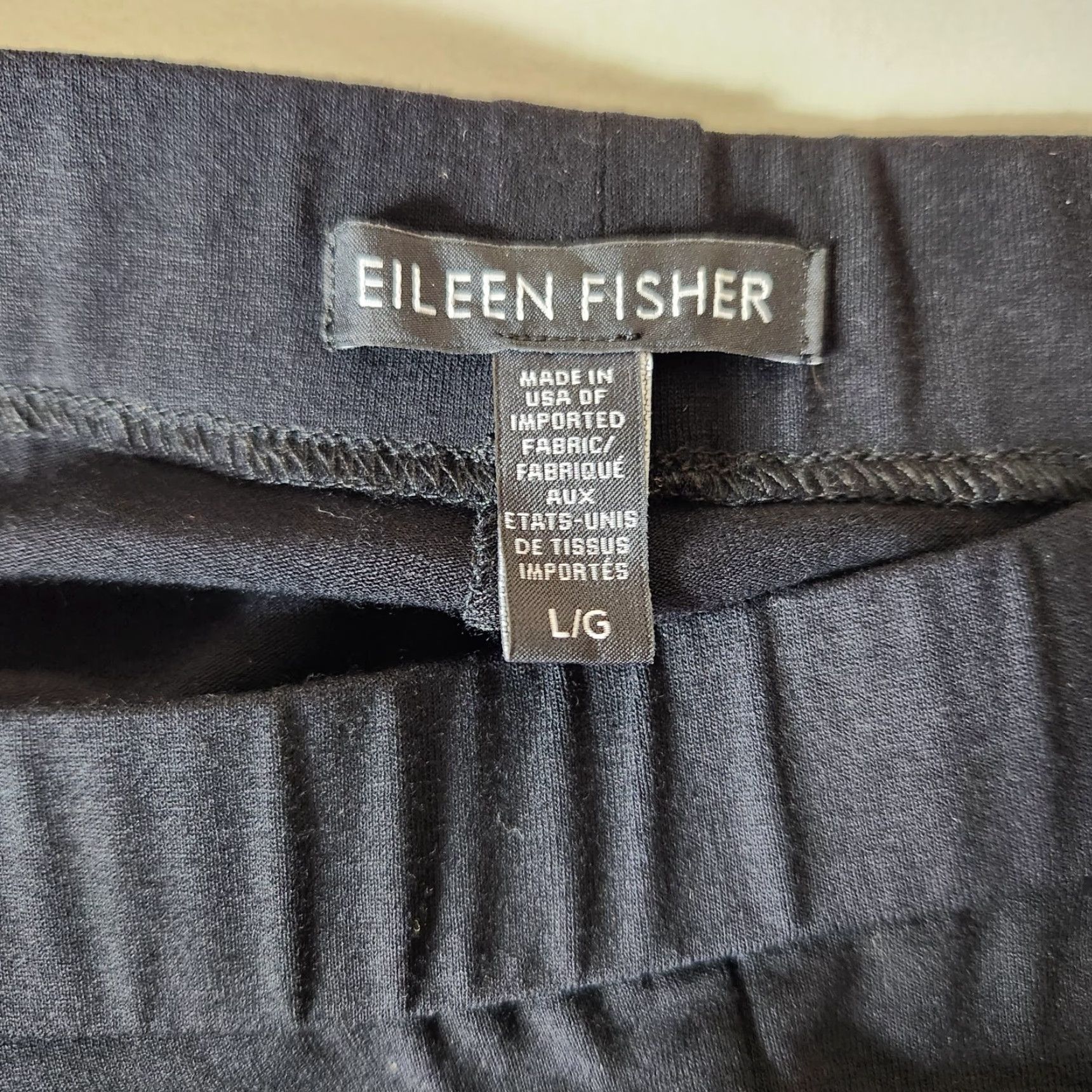 Eileen Fisher Eileen Fisher Pants Women Viscose Knit Ankle Tapered Leg Black Size L Relaxed Size 36" / US 14 / IT 50 - 7 Thumbnail