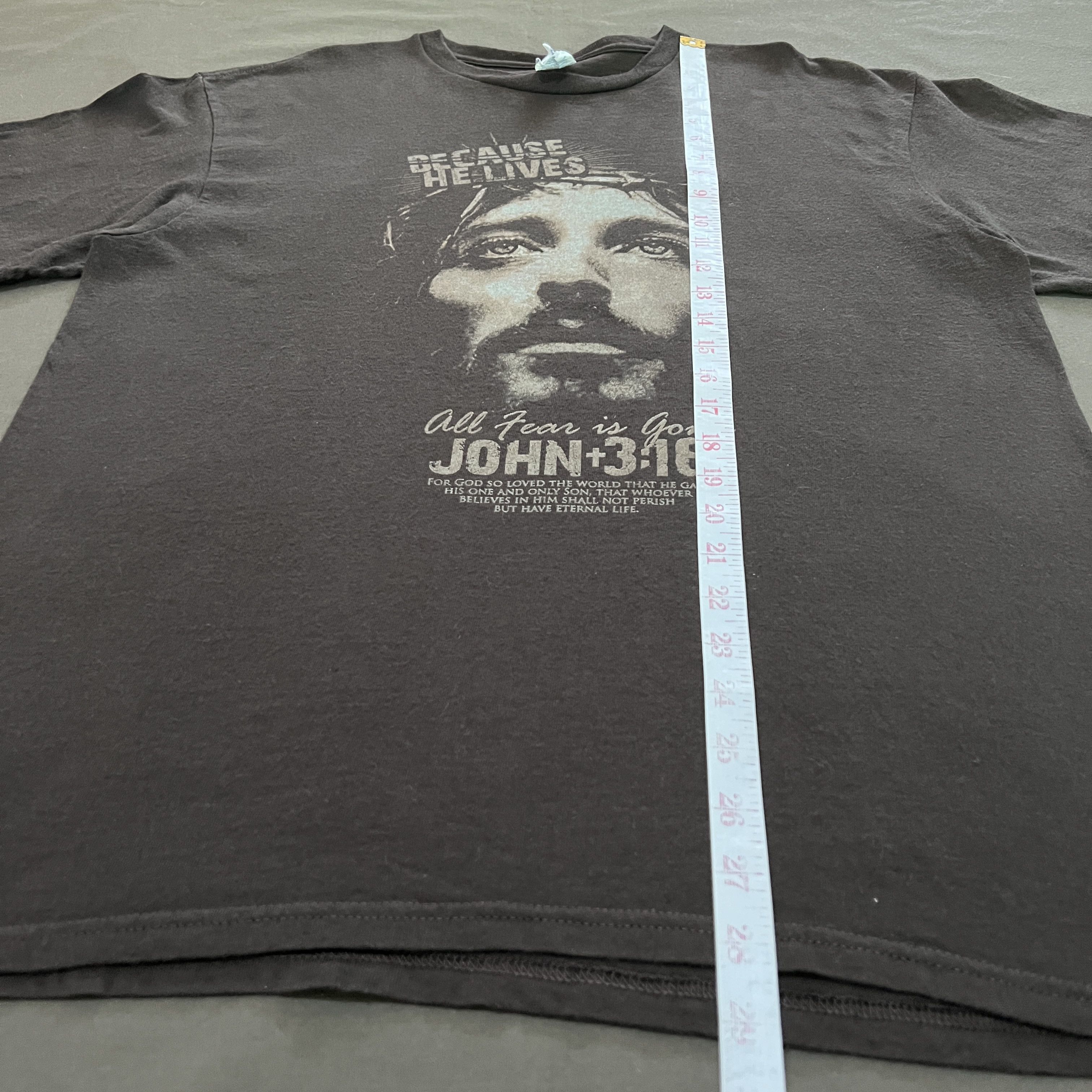 Vintage Vintage Y2K Jesus God Lord Bible Holy Tee Shirt Size US L / EU 52-54 / 3 - 6 Thumbnail