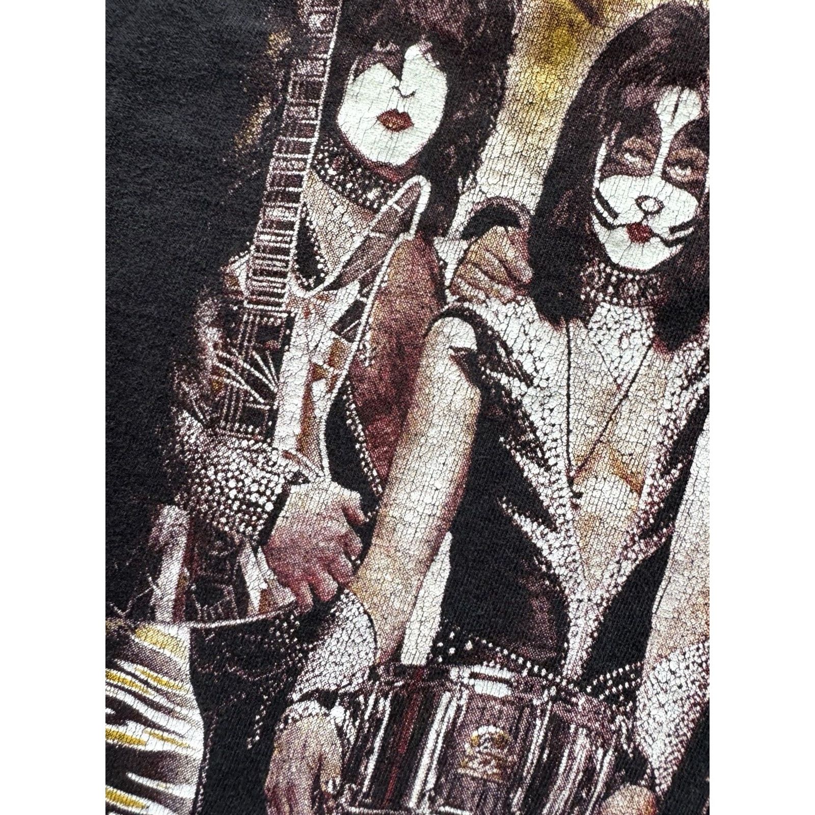 Fruit Of The Loom Kiss Alive 35 Band T-shirt S Small Rock Tee Mens Short Sleeve Black Rock Music Band Theme 80s 90s Vintage? Size US S / EU 44-46 / 1 - 3 Thumbnail