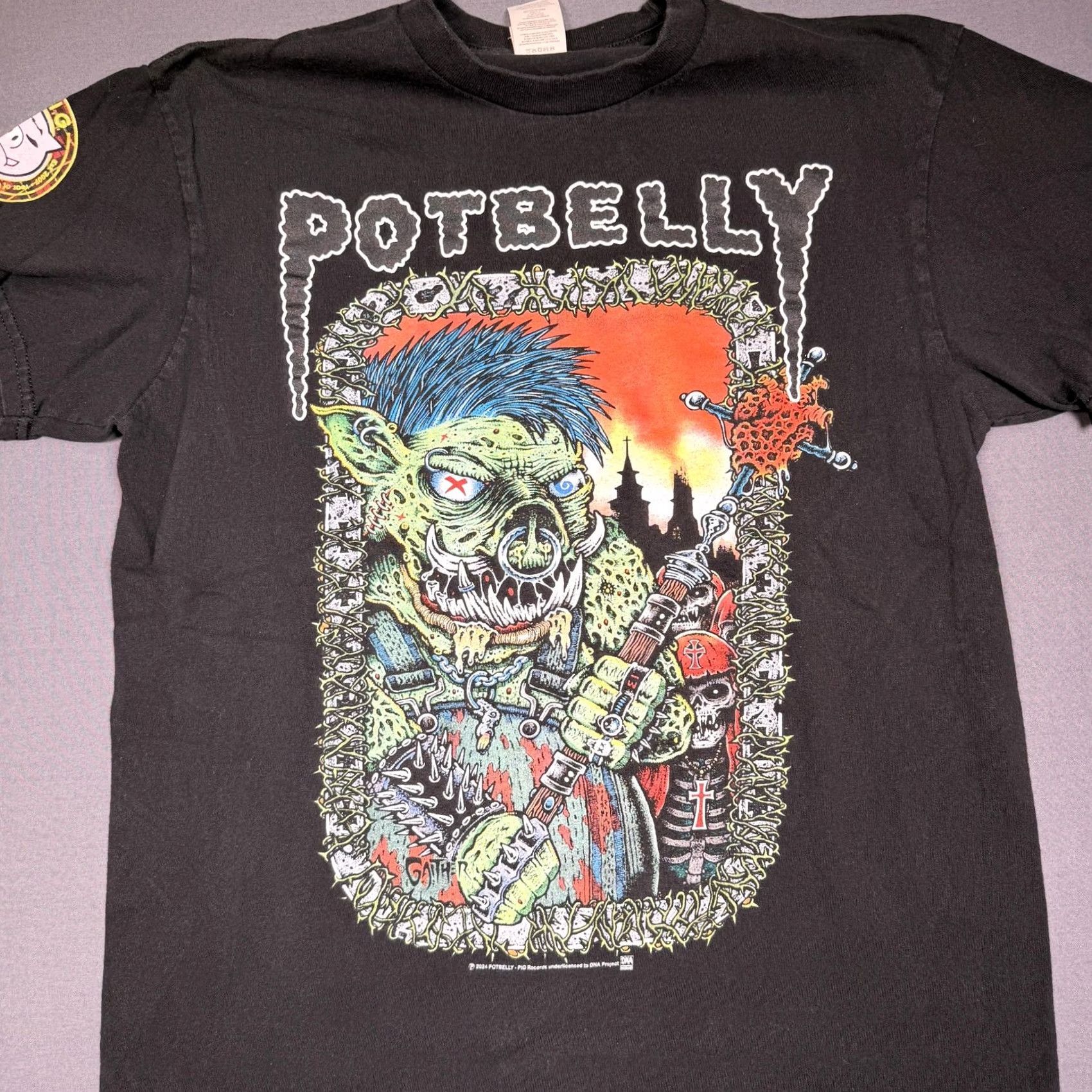 Vintage New States Apparel Potbelly Shirt Mens M Black Horror Tee T-Shirt Graphic Print Crew Neck Short Sleeve Vintage: No Size US M / EU 48-50 / 2 - 2 Thumbnail
